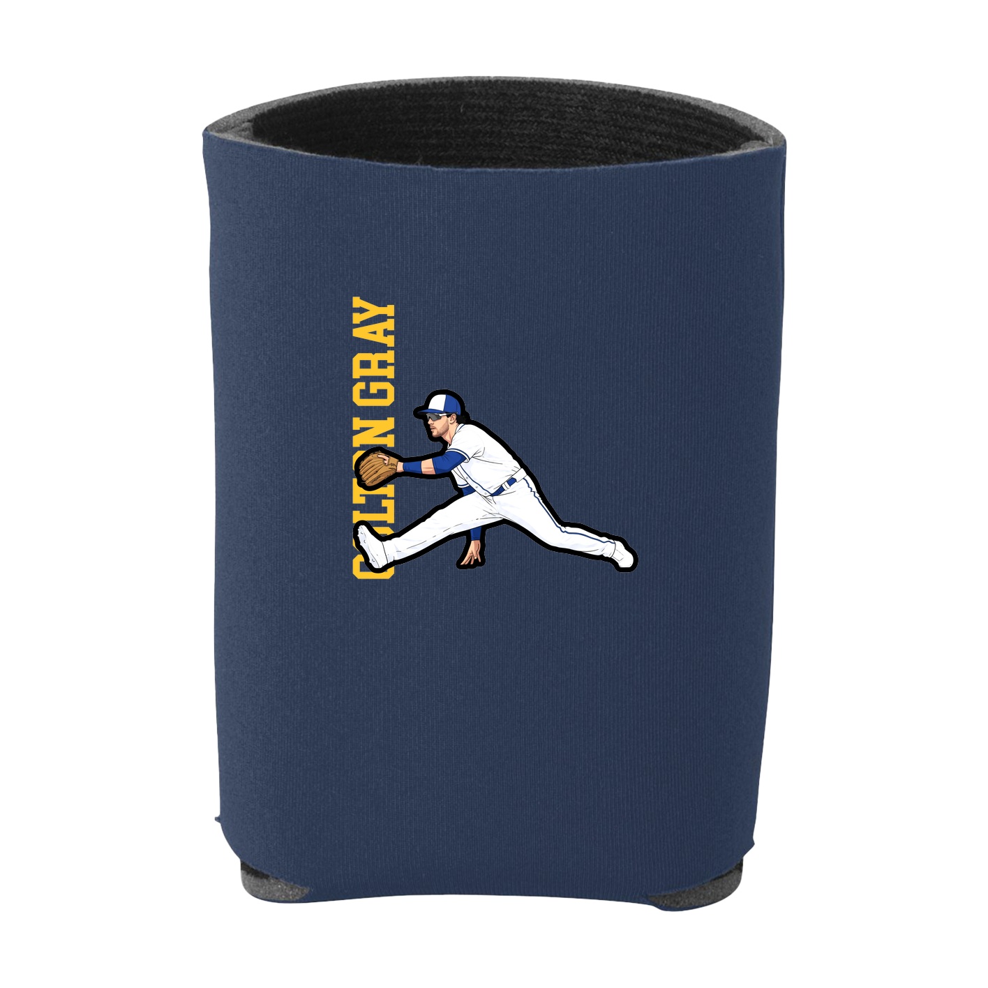 Can Holder — Name Vertical in Navy