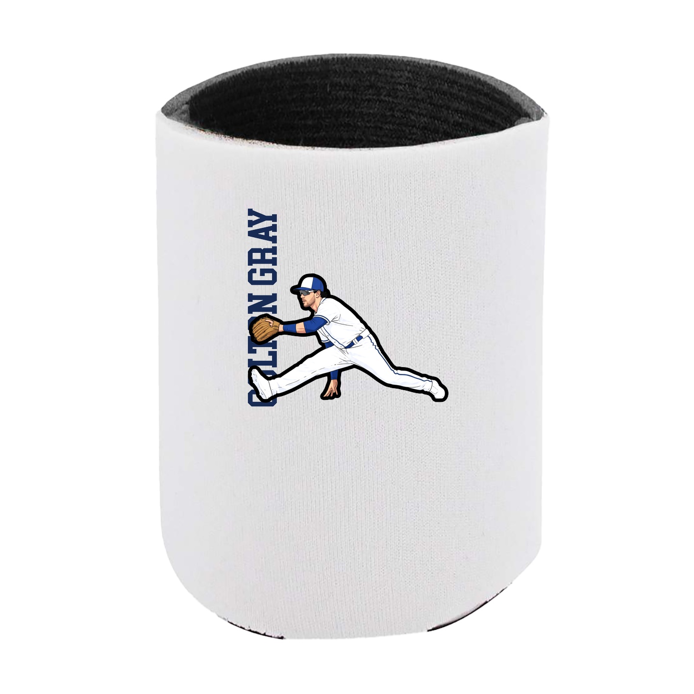 Can Holder — Name Vertical in White