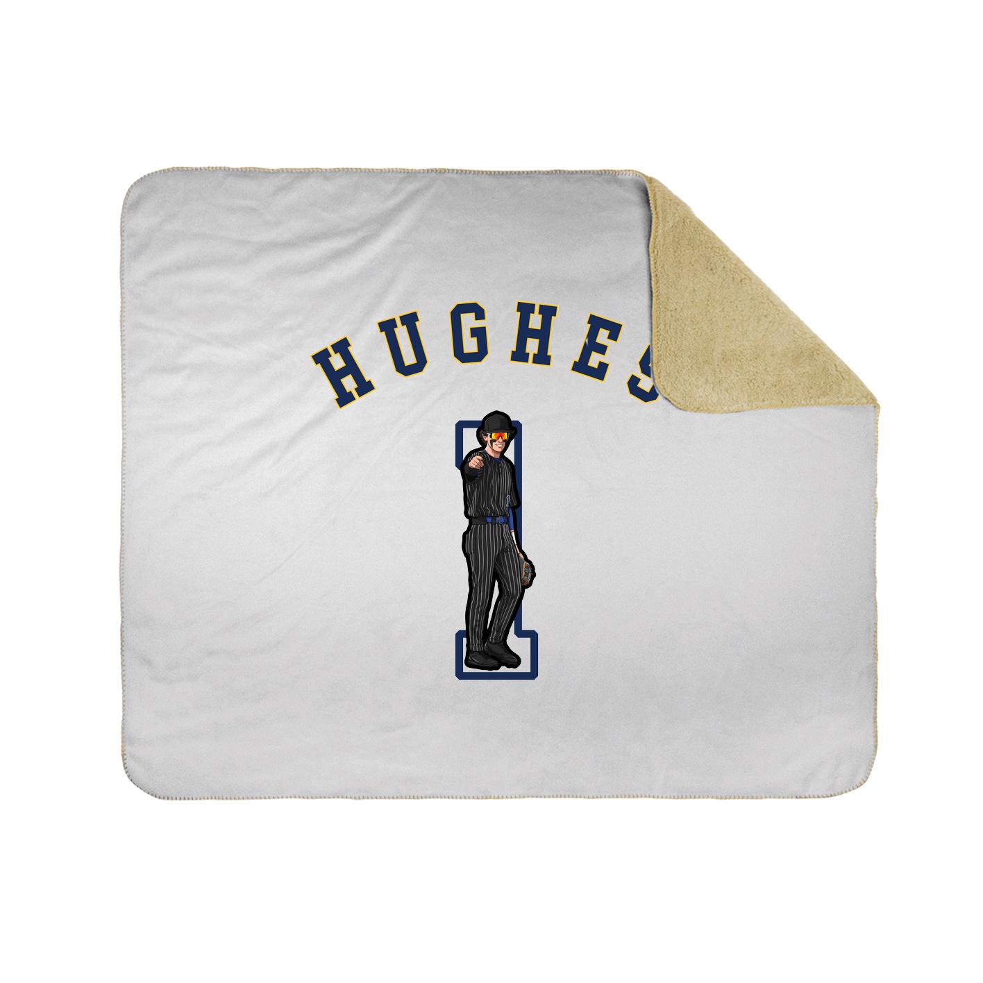 50x60 Sherpa Lined Throw Blanket