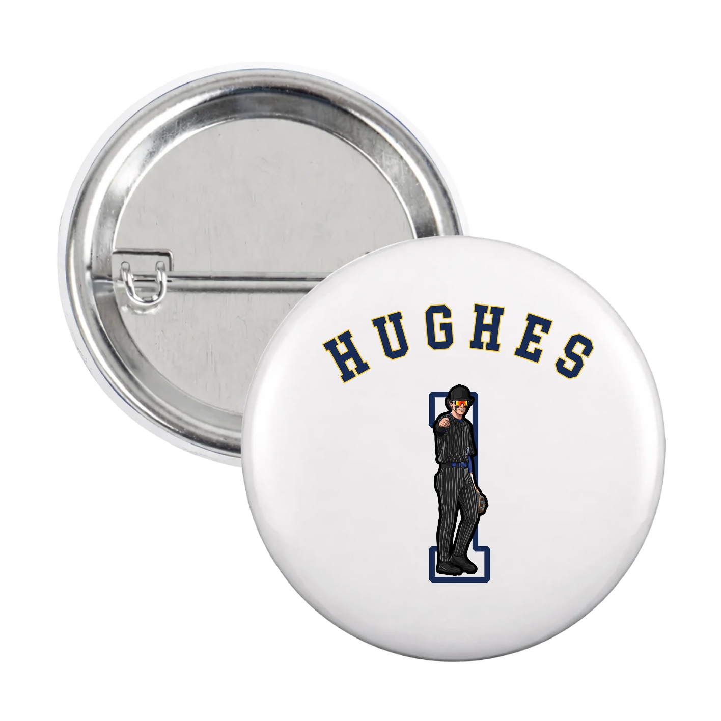 Game Day Button — Shirsey Arch in White