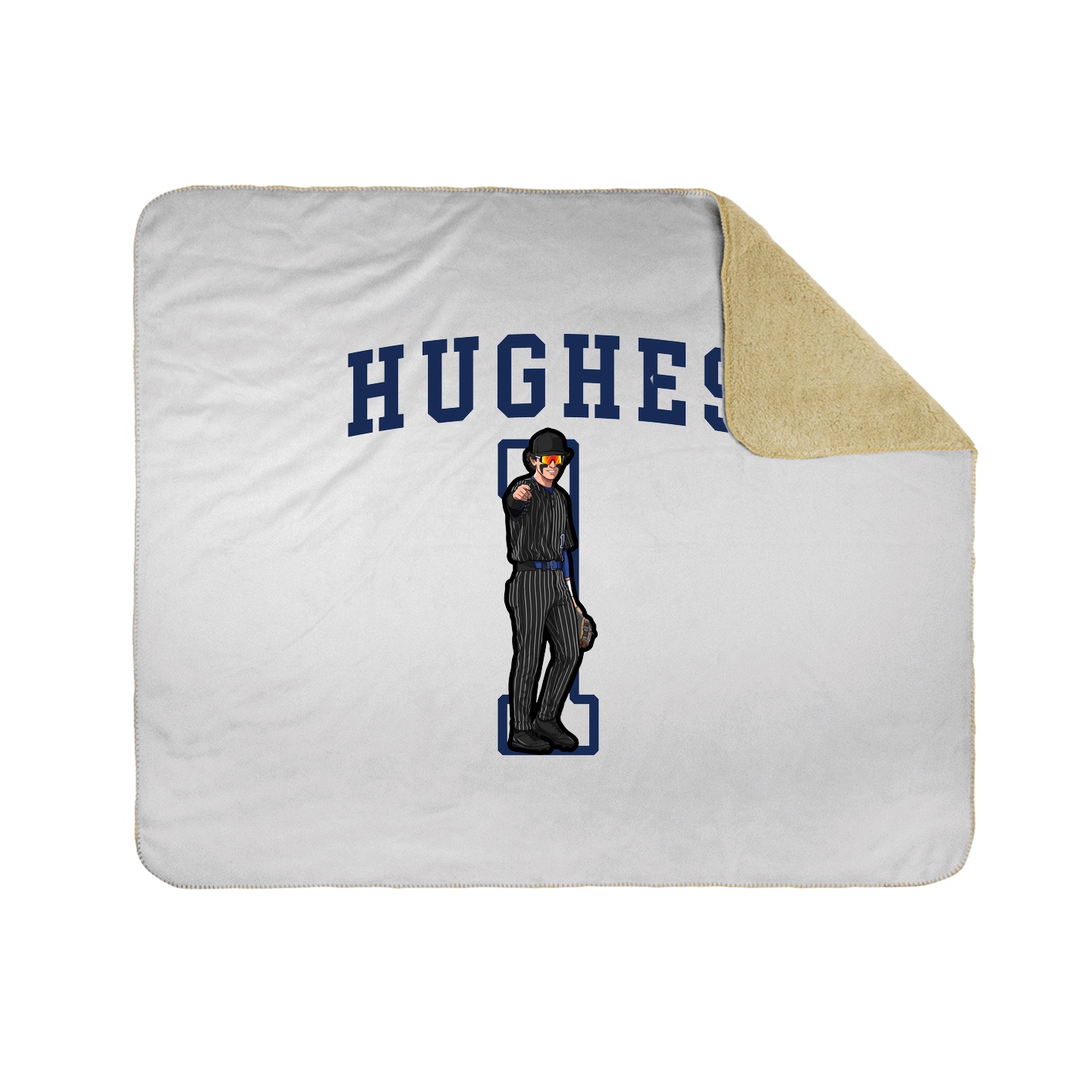 50x60 Sherpa Lined Throw Blanket