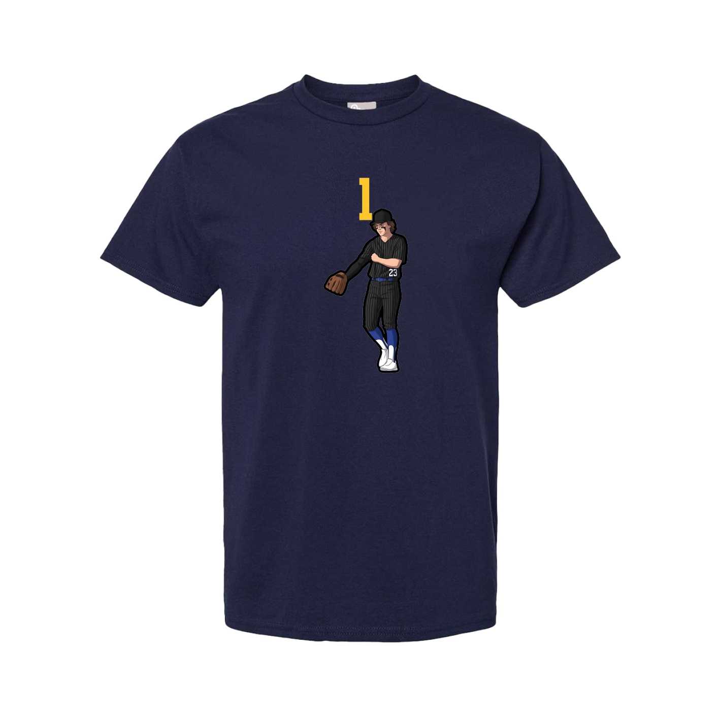 Tee — Number Top in Navy