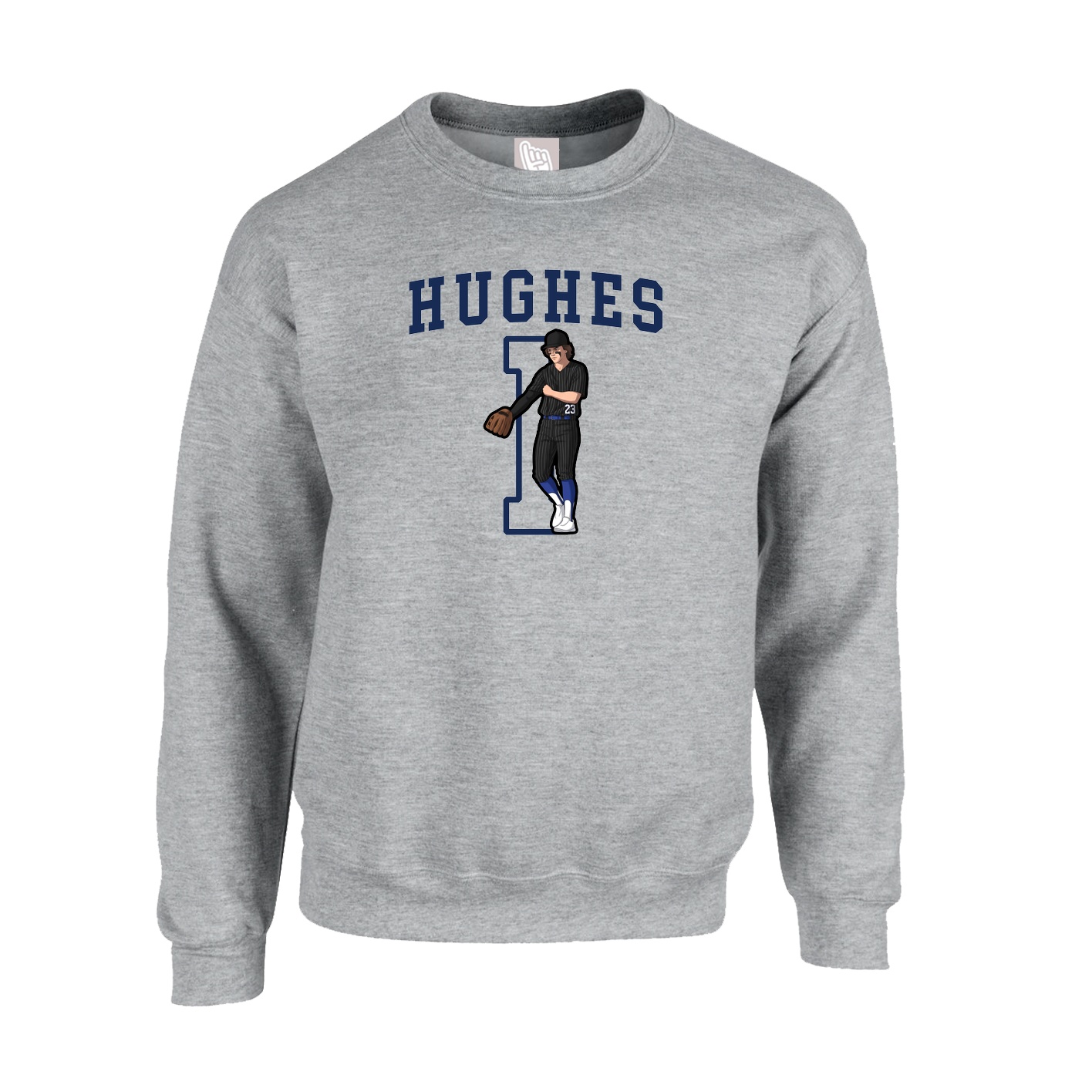 Fleece Crew — Shirsey in Grey
