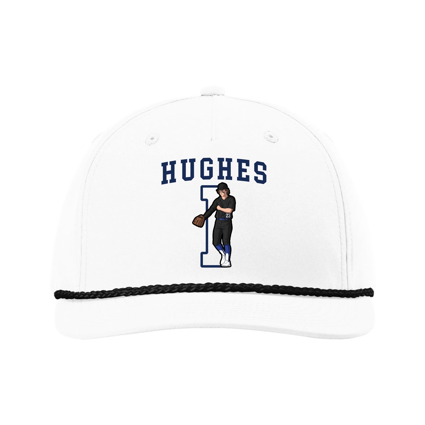 Five-Panel Classic Rope Cap — Shirsey in White