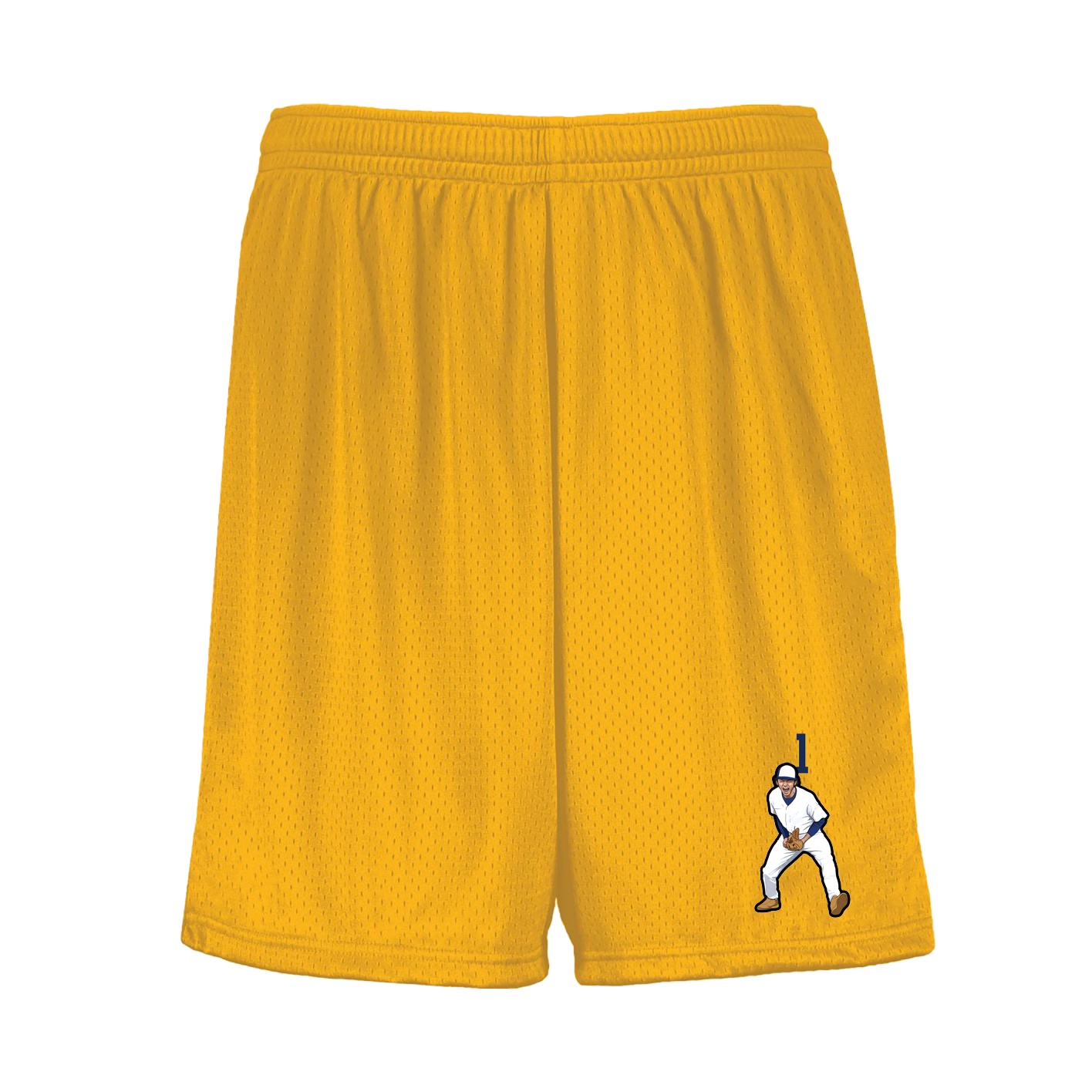 Shorts — Number Top in Gold