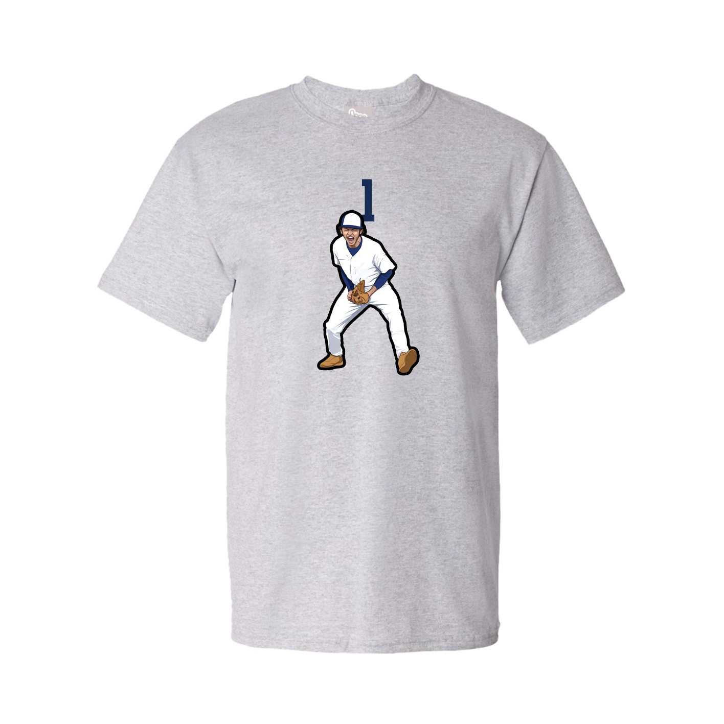 Youth Tee — Number Top in Grey