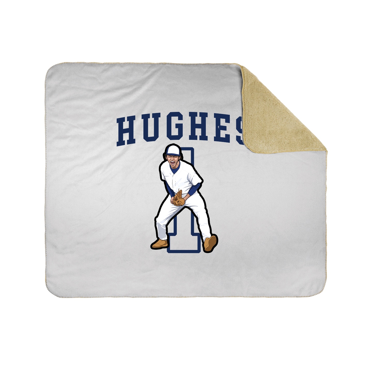 50x60 Sherpa Lined Throw Blanket