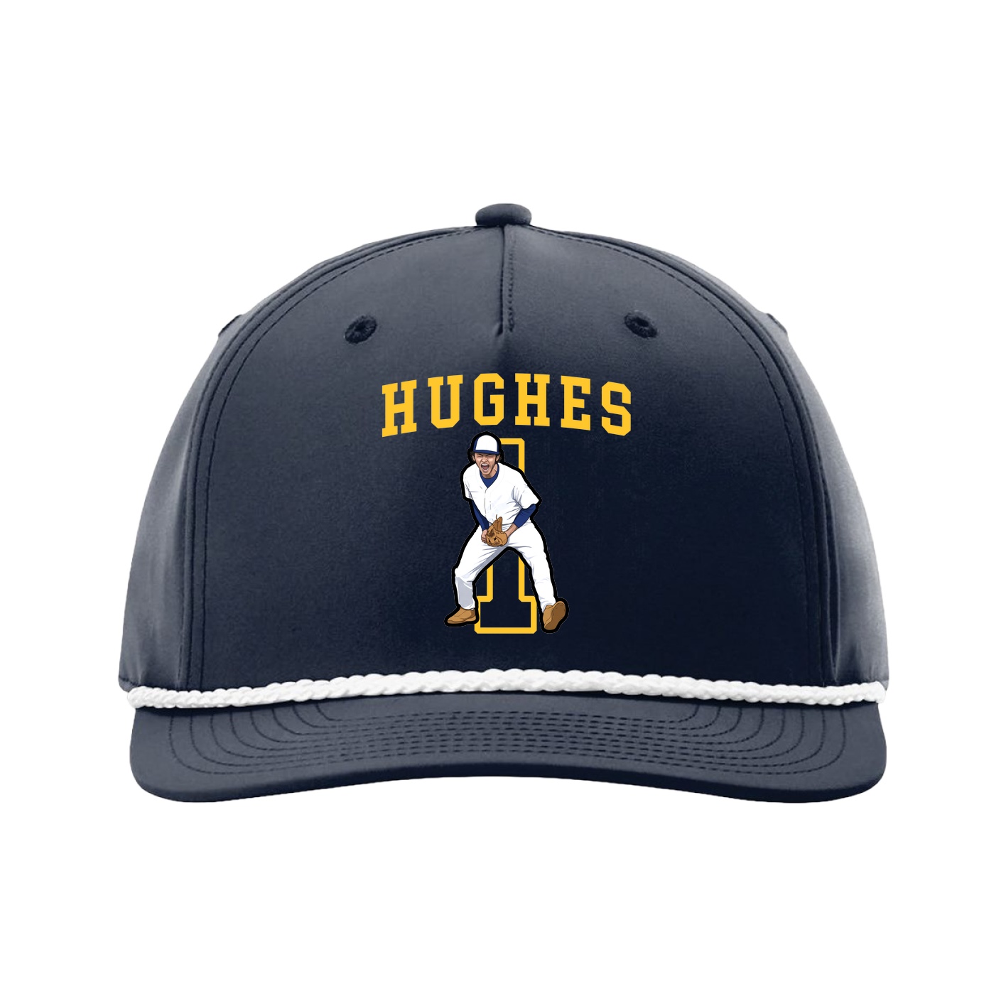 Five-Panel Classic Rope Cap — Shirsey in Navy