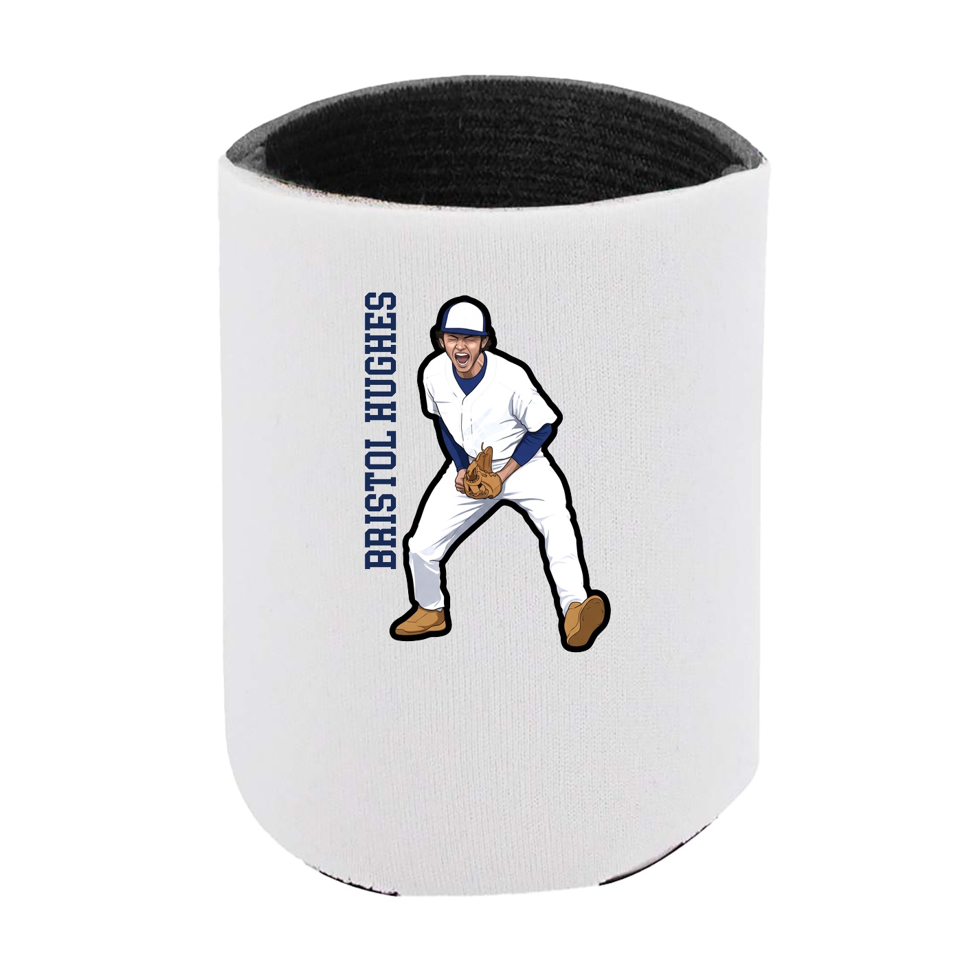 Can Holder — Name Vertical in White