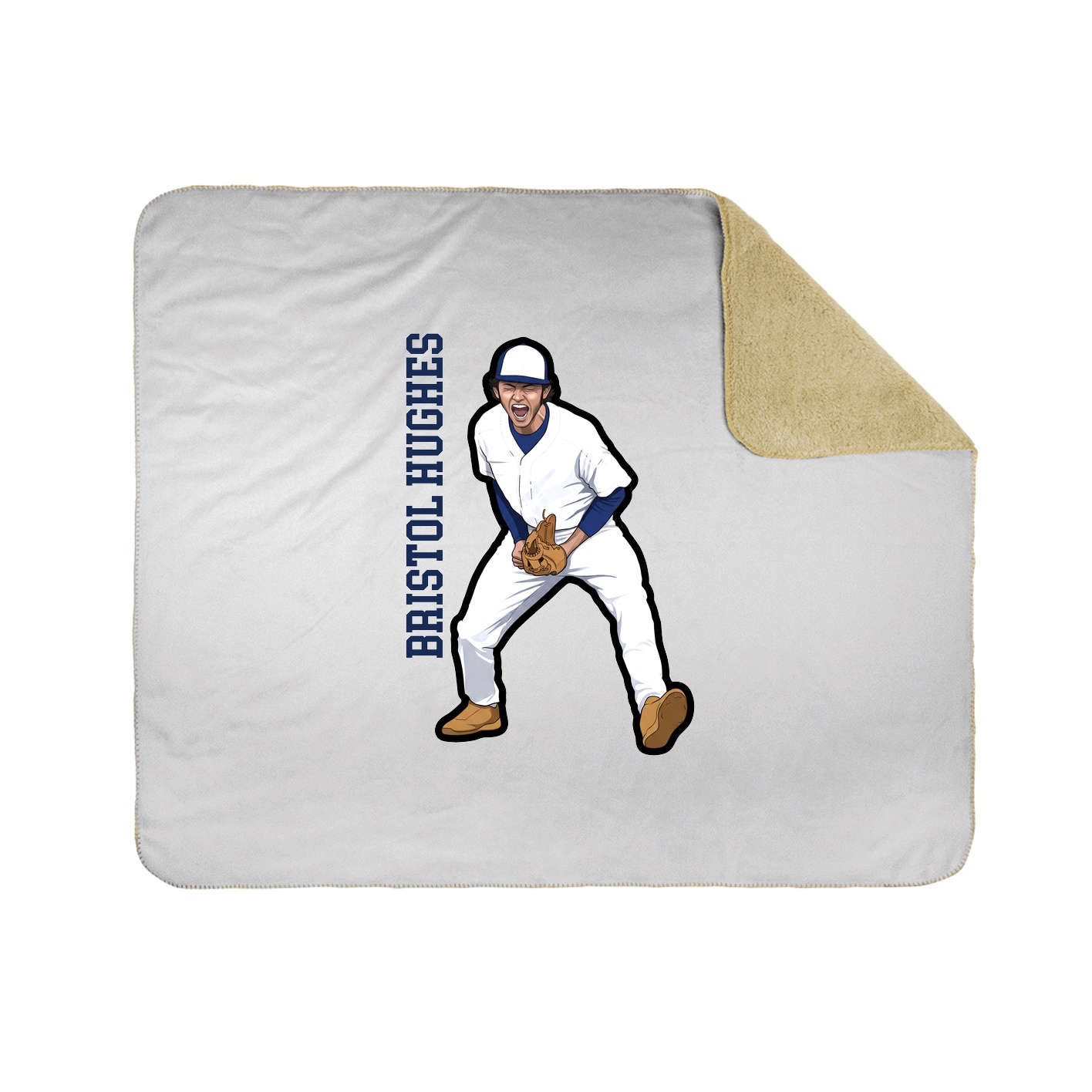 50x60 Sherpa Lined Throw Blanket