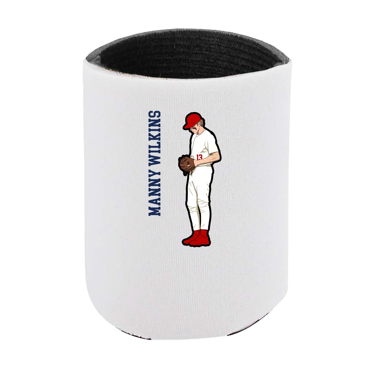 Can Holder — Name Vertical in White