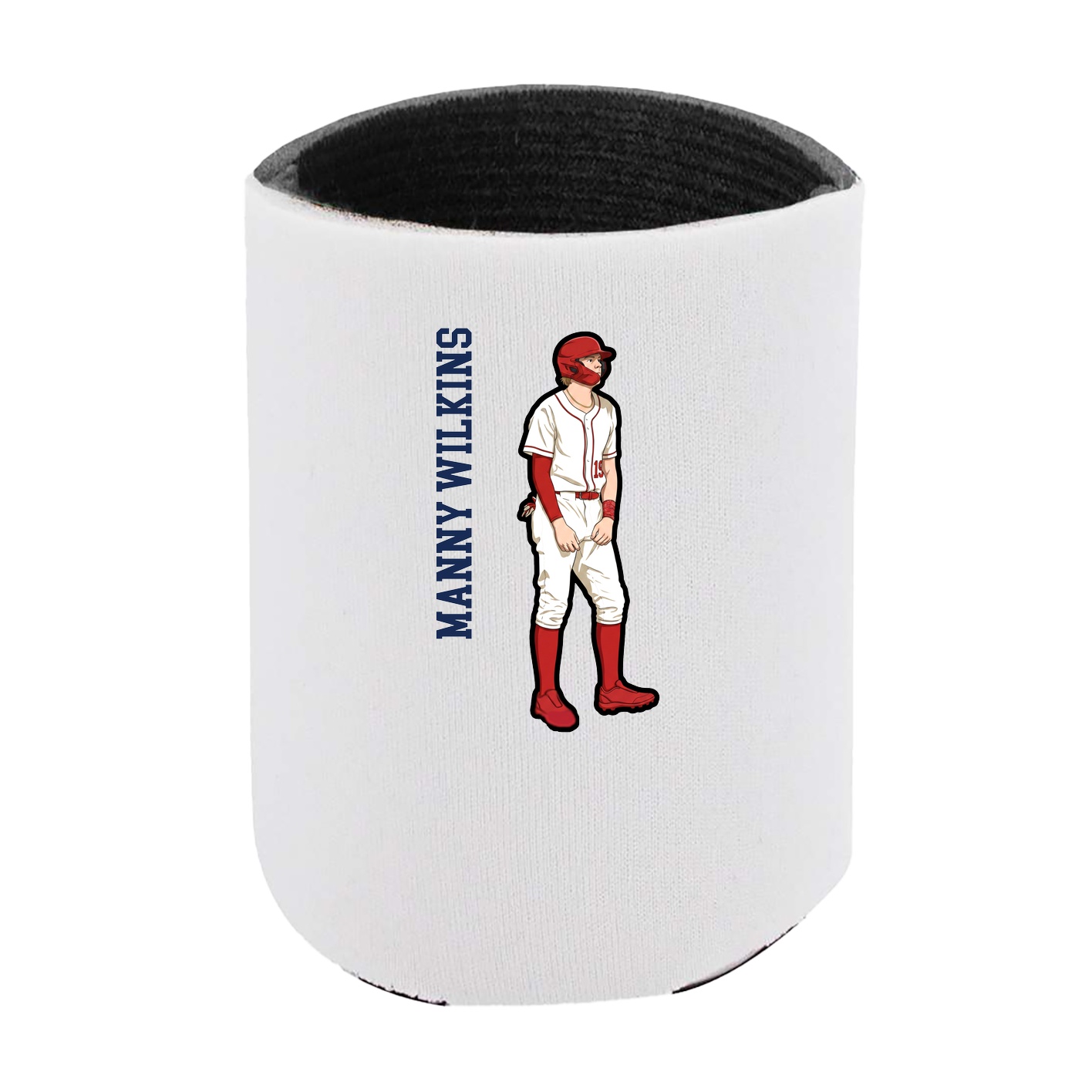 Can Holder — Name Vertical in White