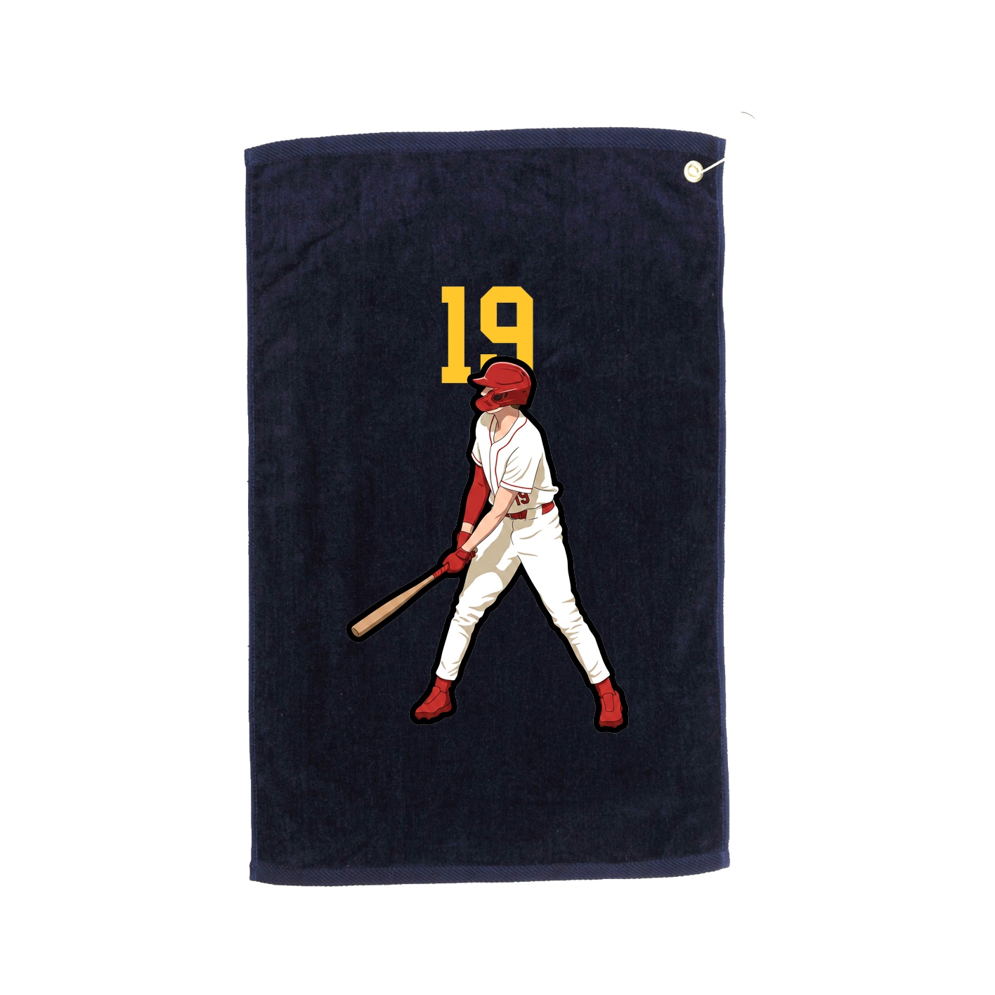 Golf Towel — Number Top in Navy
