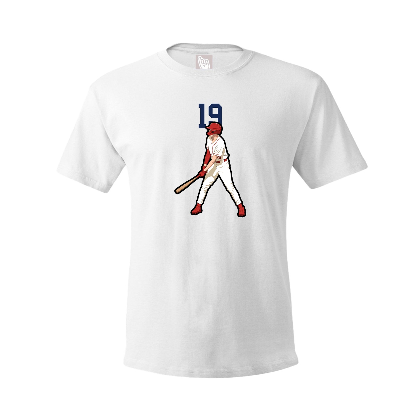 Youth Tee — Number Top in White