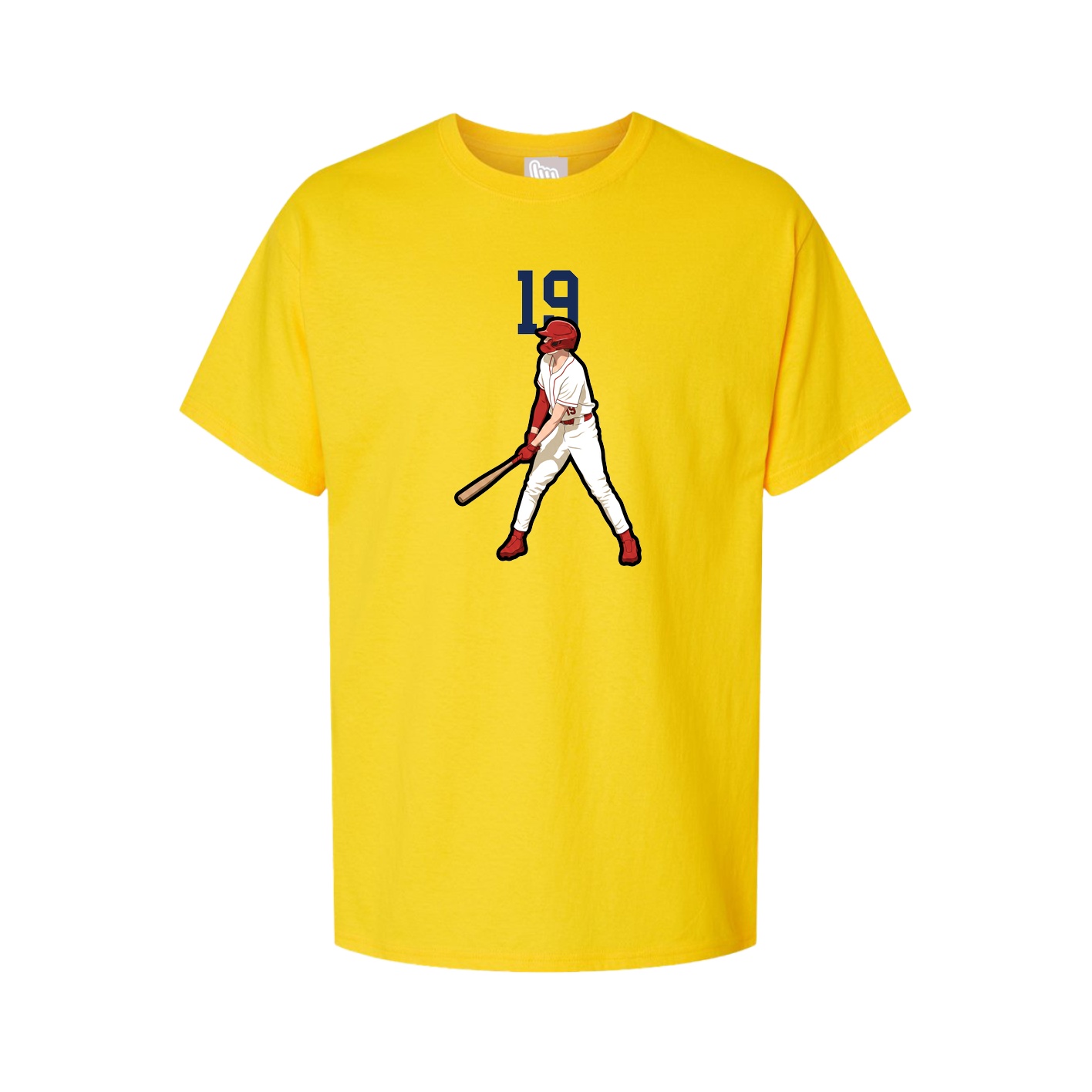 Youth Tee — Number Top in Gold