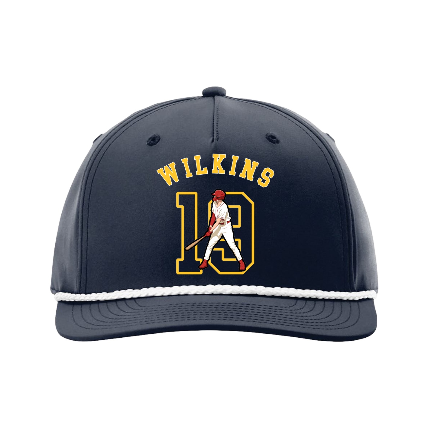 Five-Panel Classic Rope Cap — Shirsey Arch in Navy