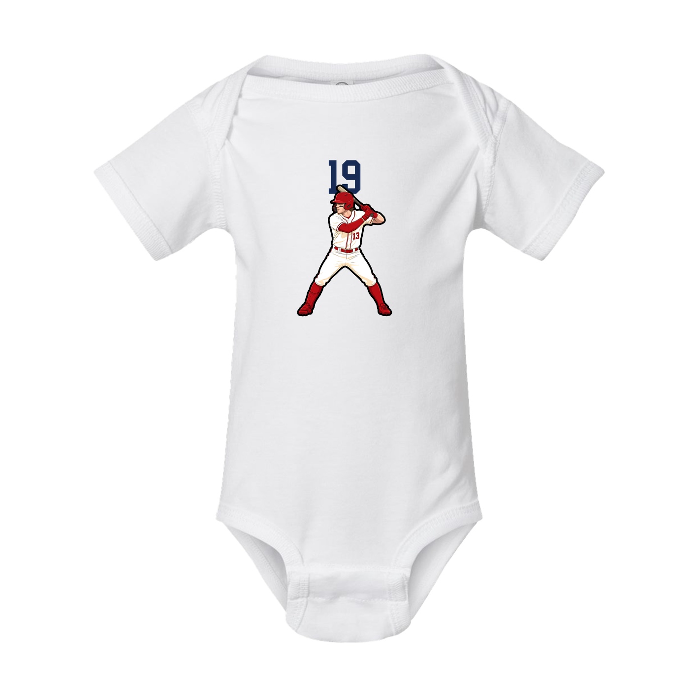 Baby Onesie — Number Top in White