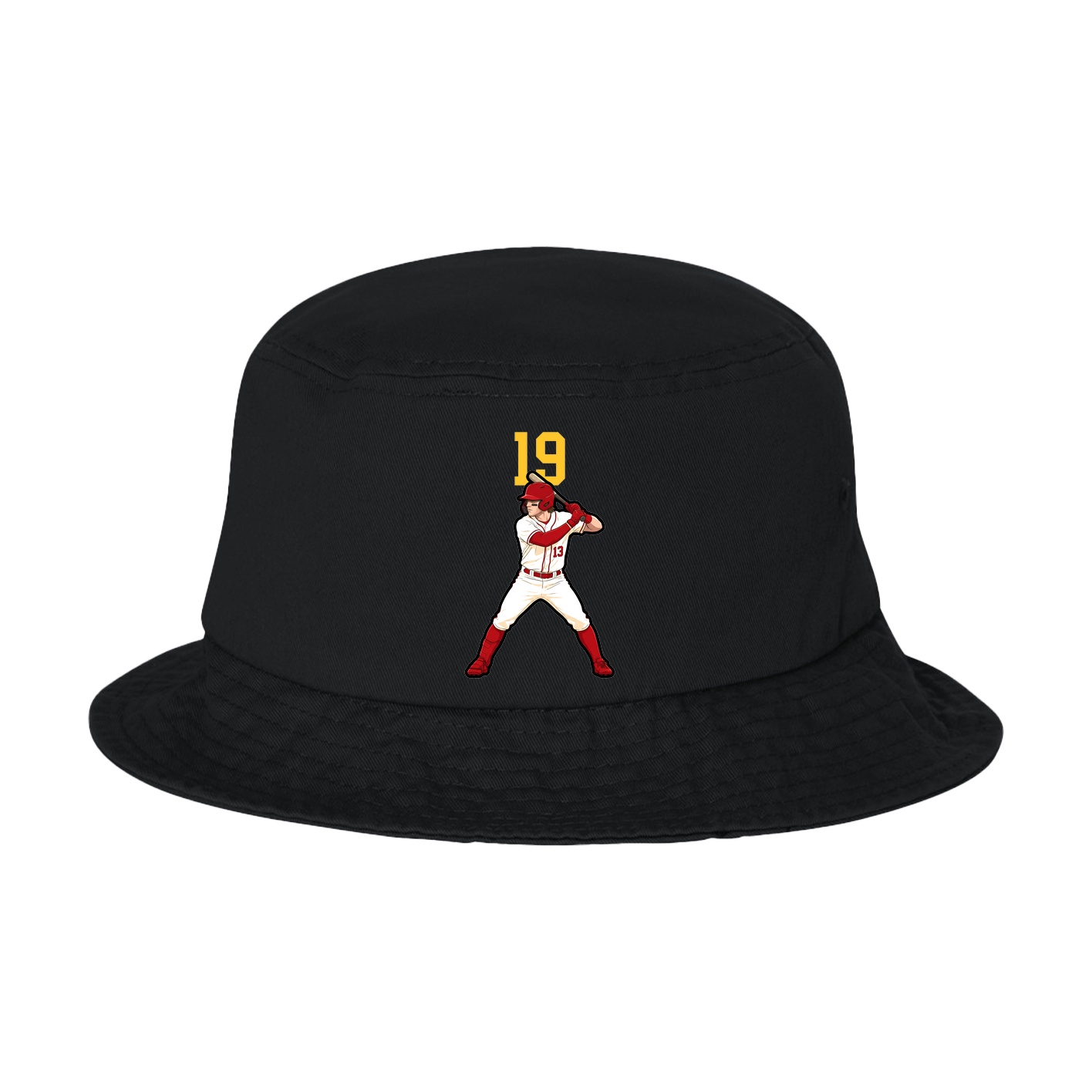 Bucket Cap — Number Top in Black