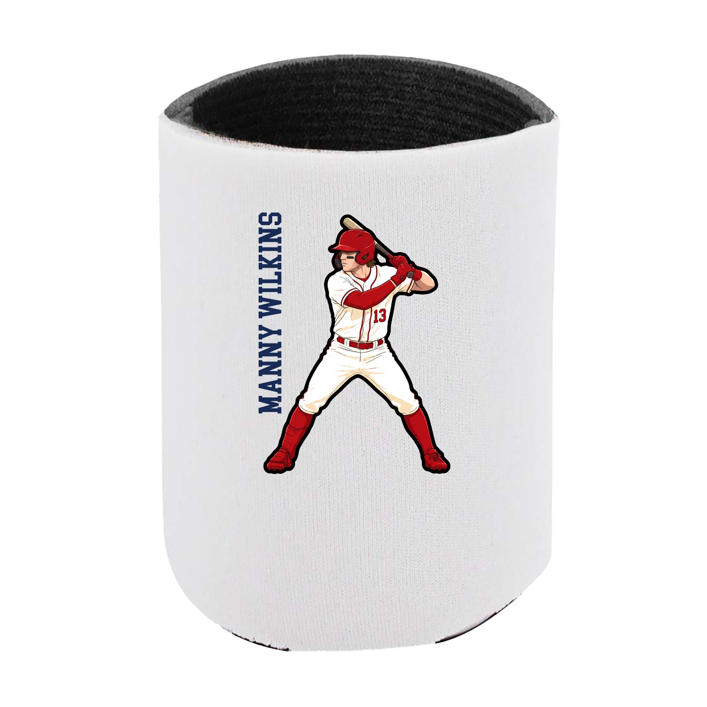 Can Holder — Name Vertical in White