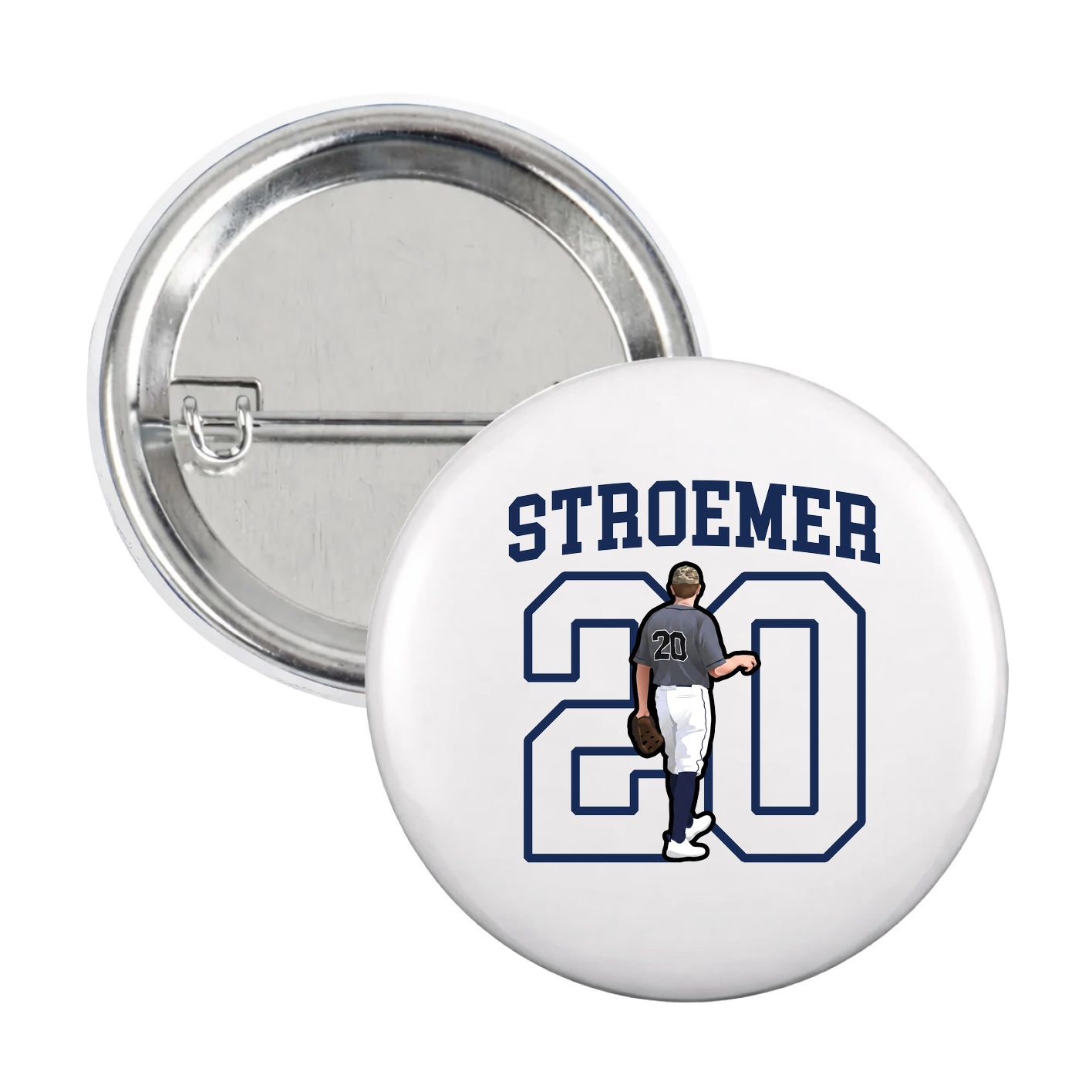 Game Day Button — Shirsey in White