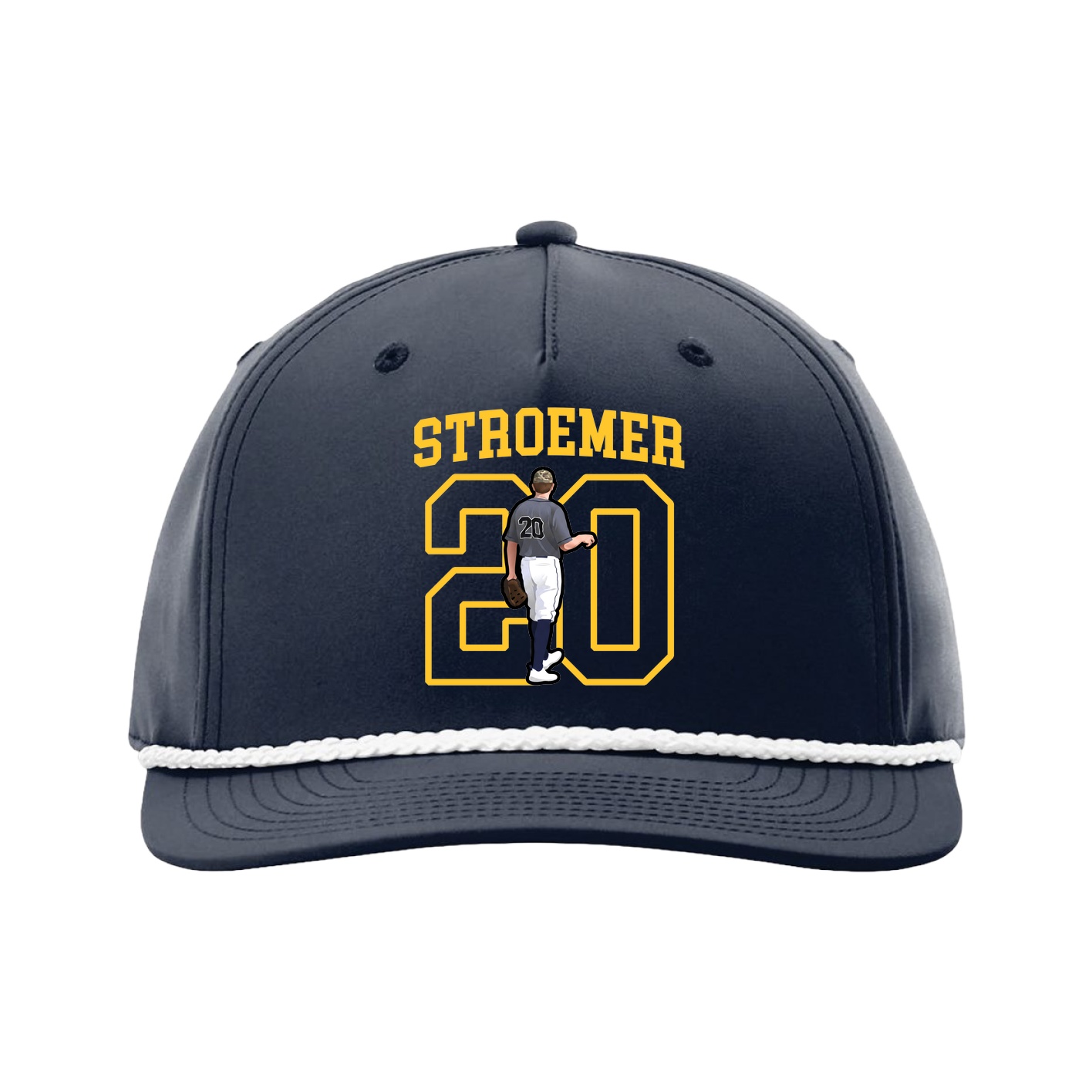 Five-Panel Classic Rope Cap — Shirsey in Navy
