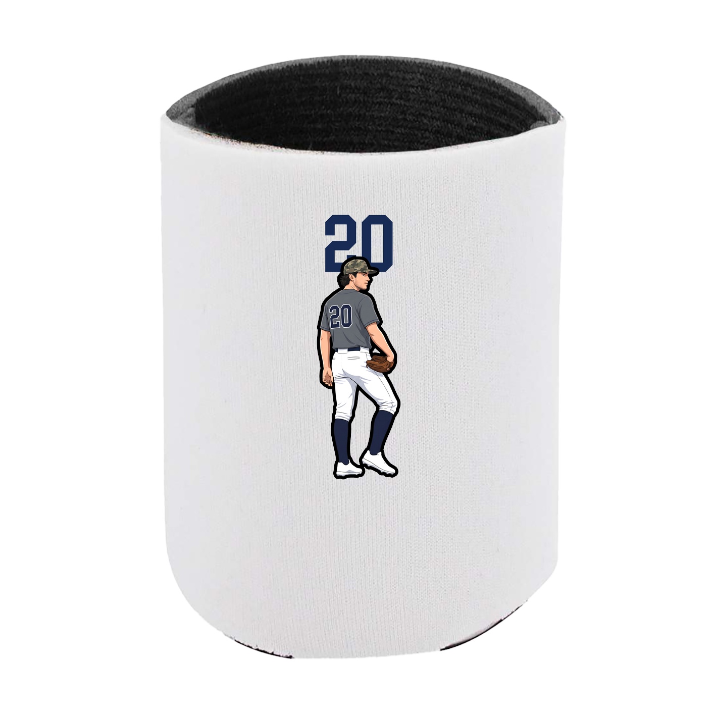 Can Holder — Number Top in White