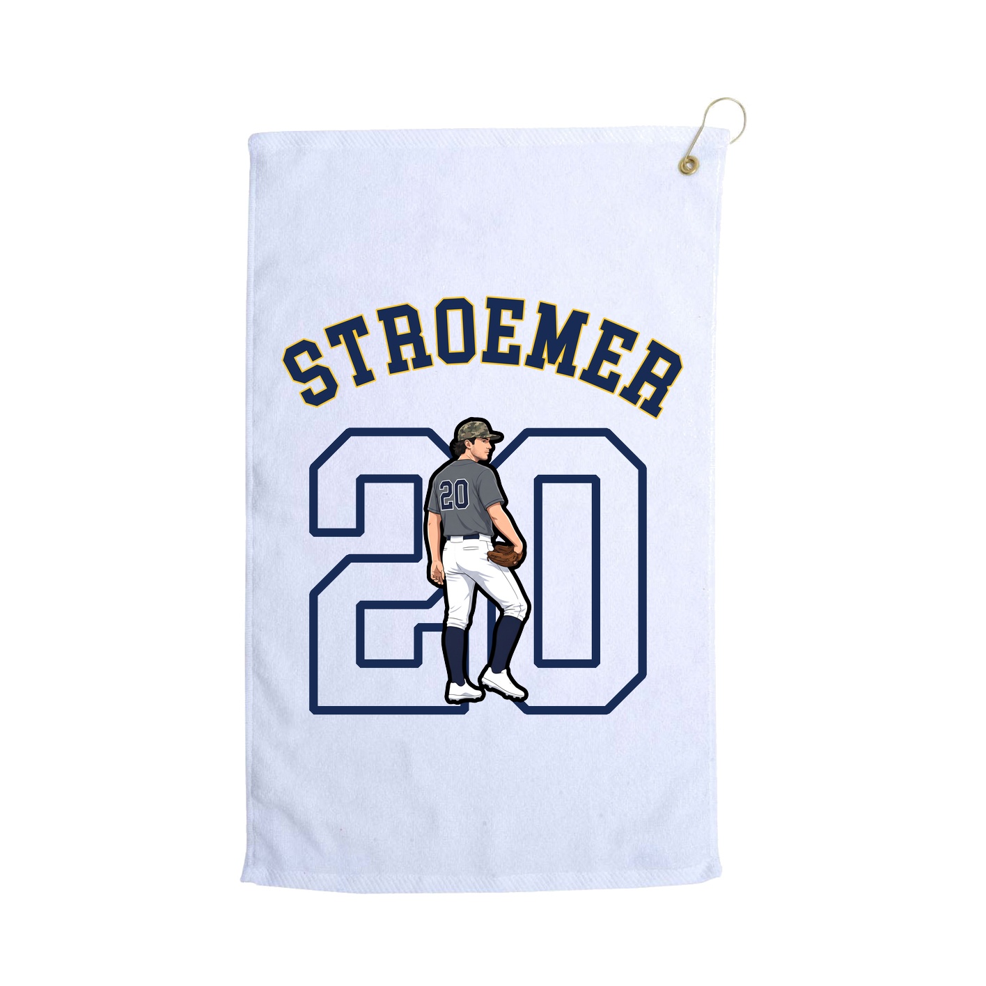 Golf Towel — Shirsey Arch in White