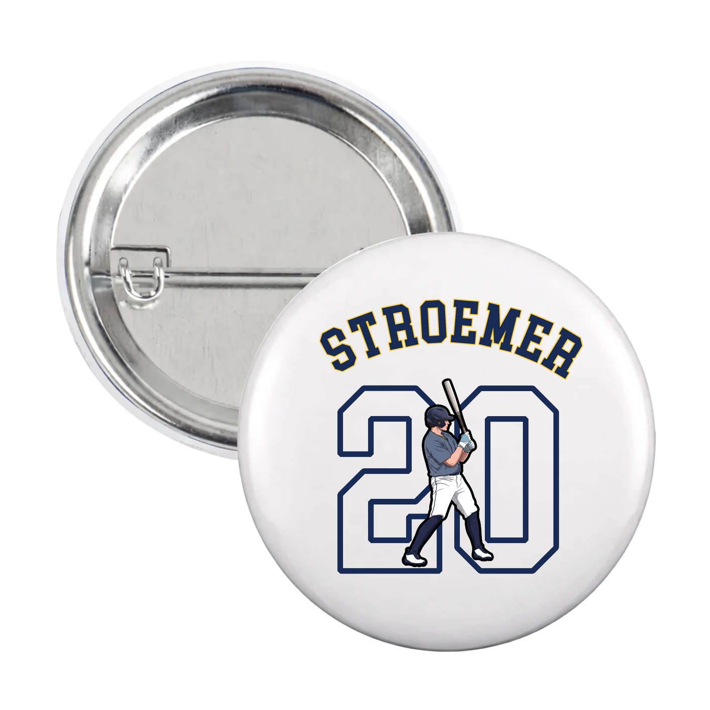 Game Day Button — Shirsey Arch in White