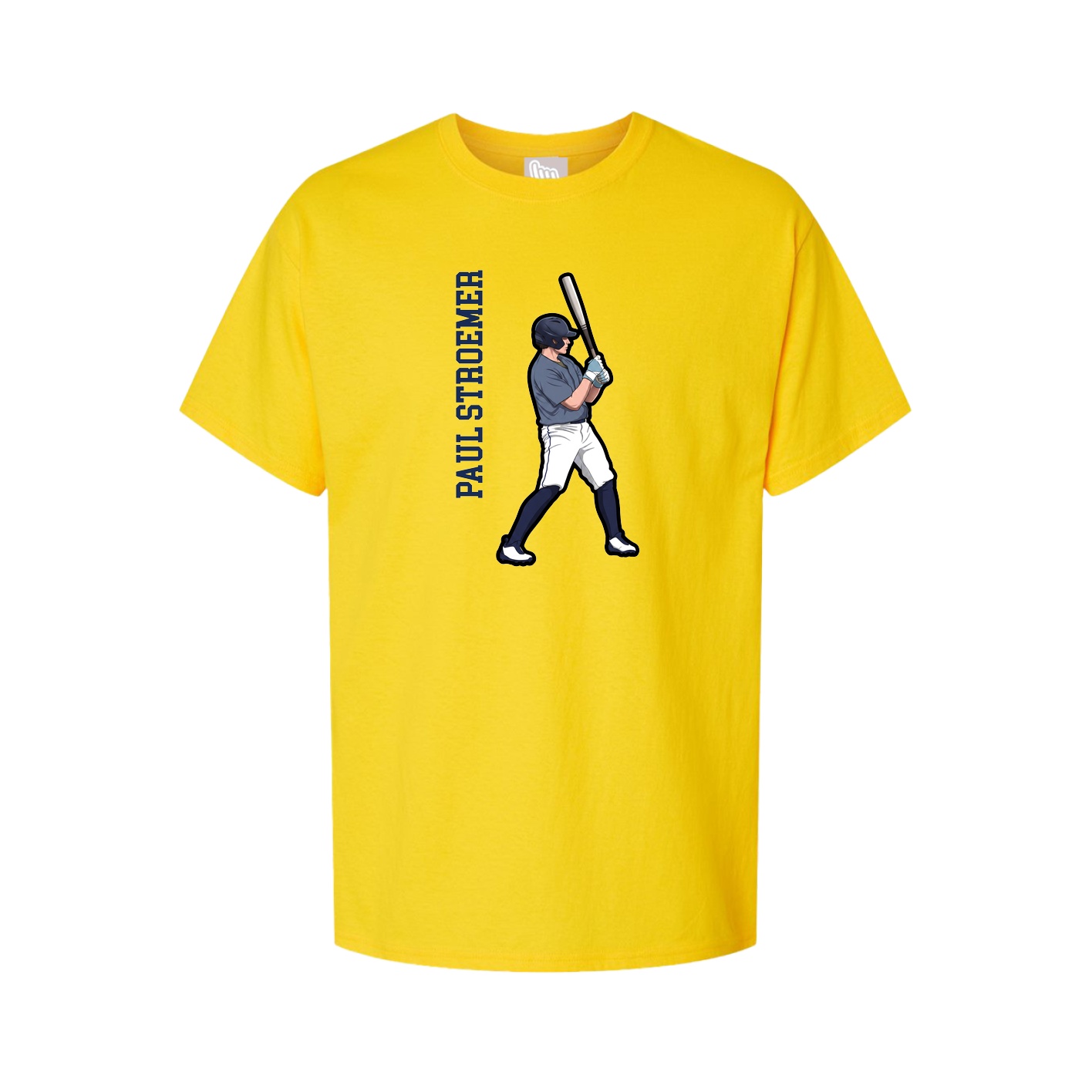 Tee — Name Vertical in Gold