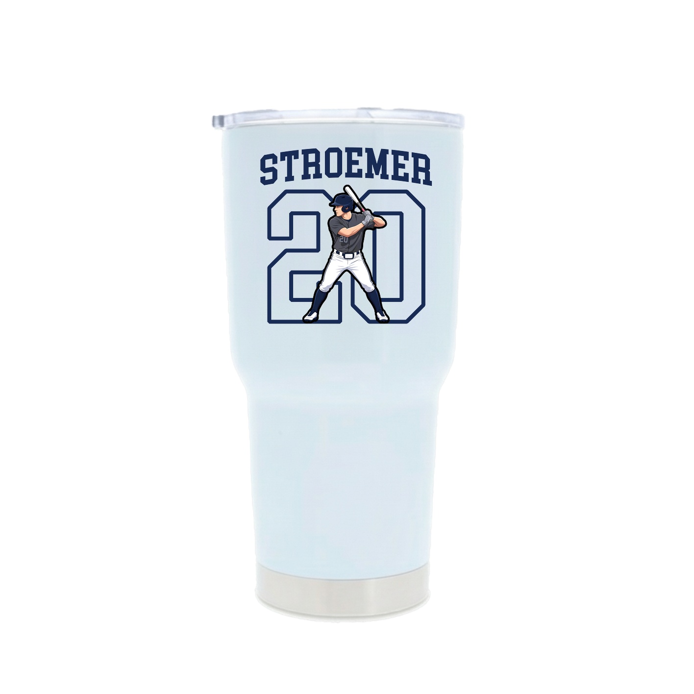 30oz Stainless Steel Tumbler — Shirsey in White