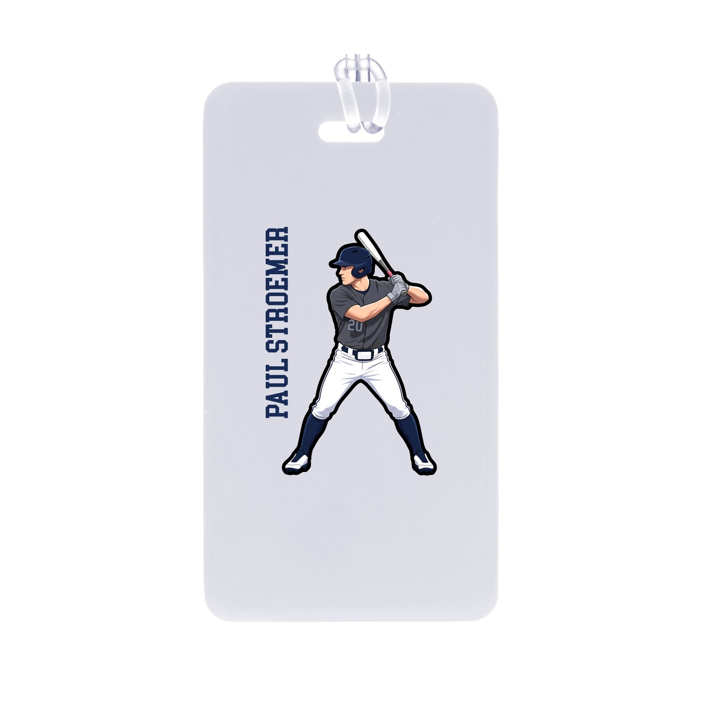 Bag Tag — Name Vertical in Classic