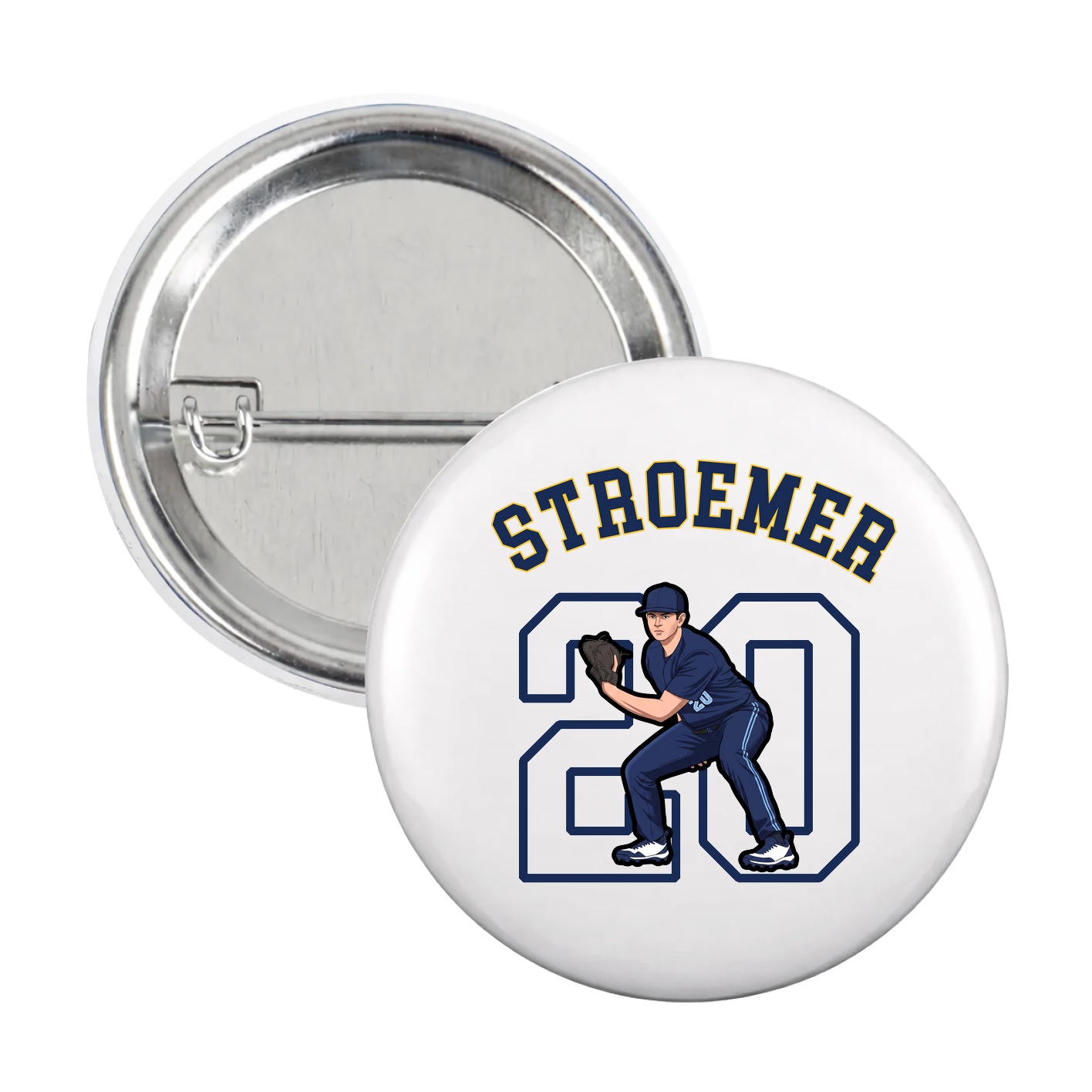 Game Day Button — Shirsey Arch in White