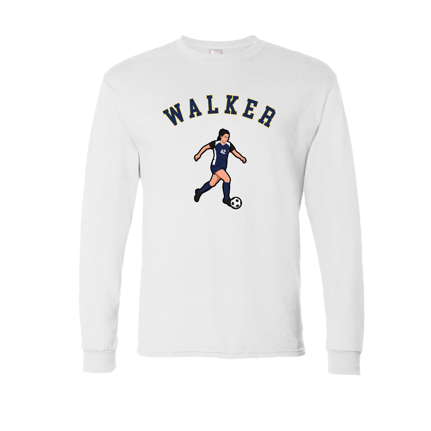 Long Sleeve Tee — Shirsey Arch in White