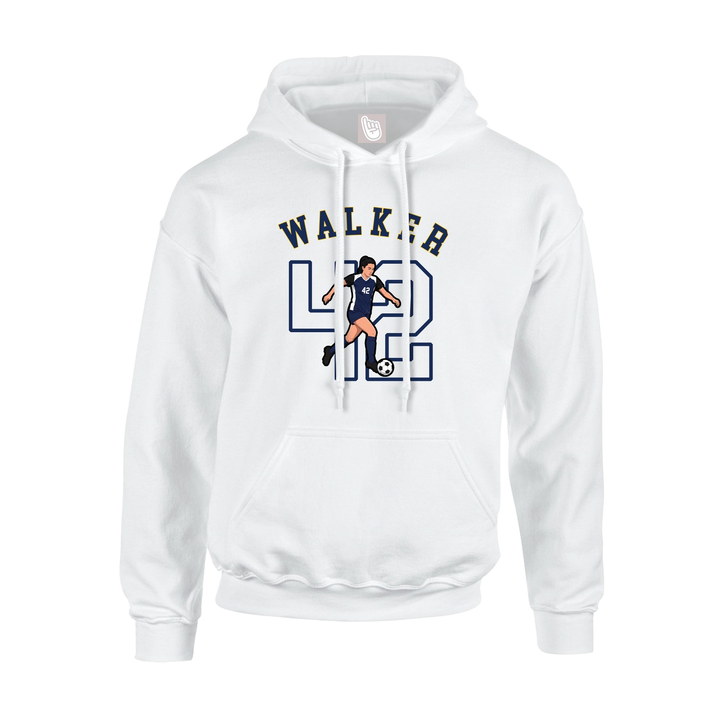 Hoodie — Shirsey Arch in White