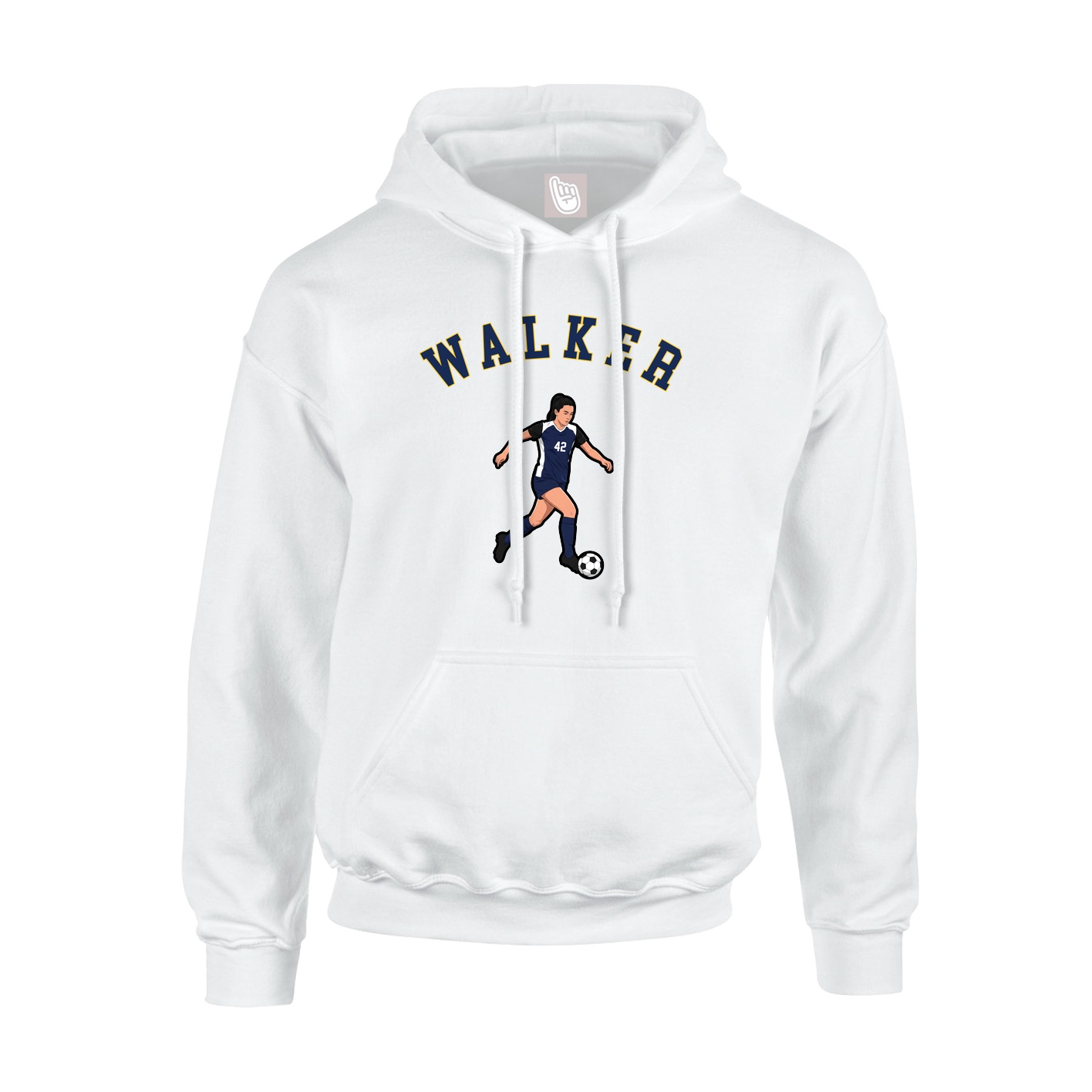 Youth Hoodie — Shirsey Arch in White