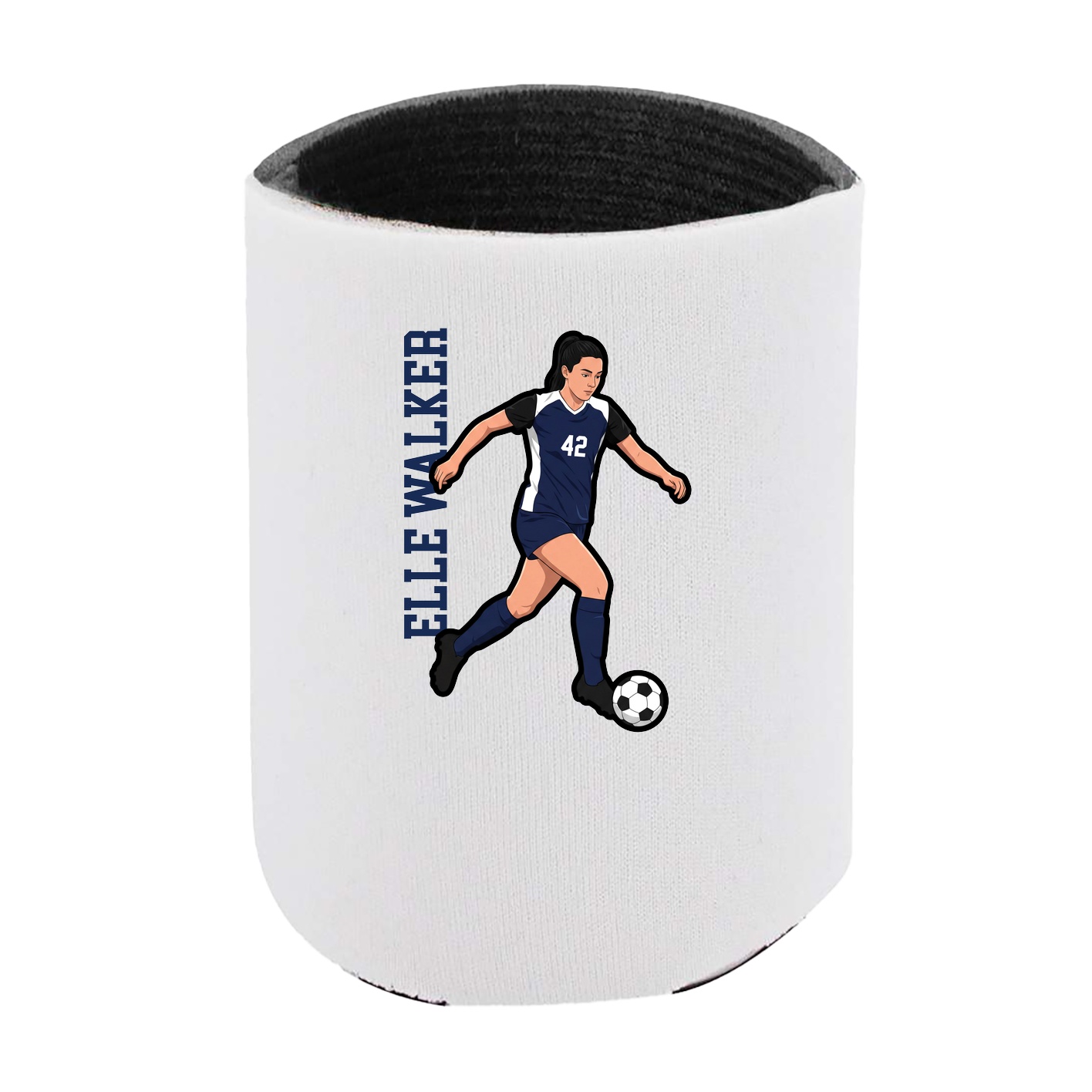 Can Holder — Name Vertical in White