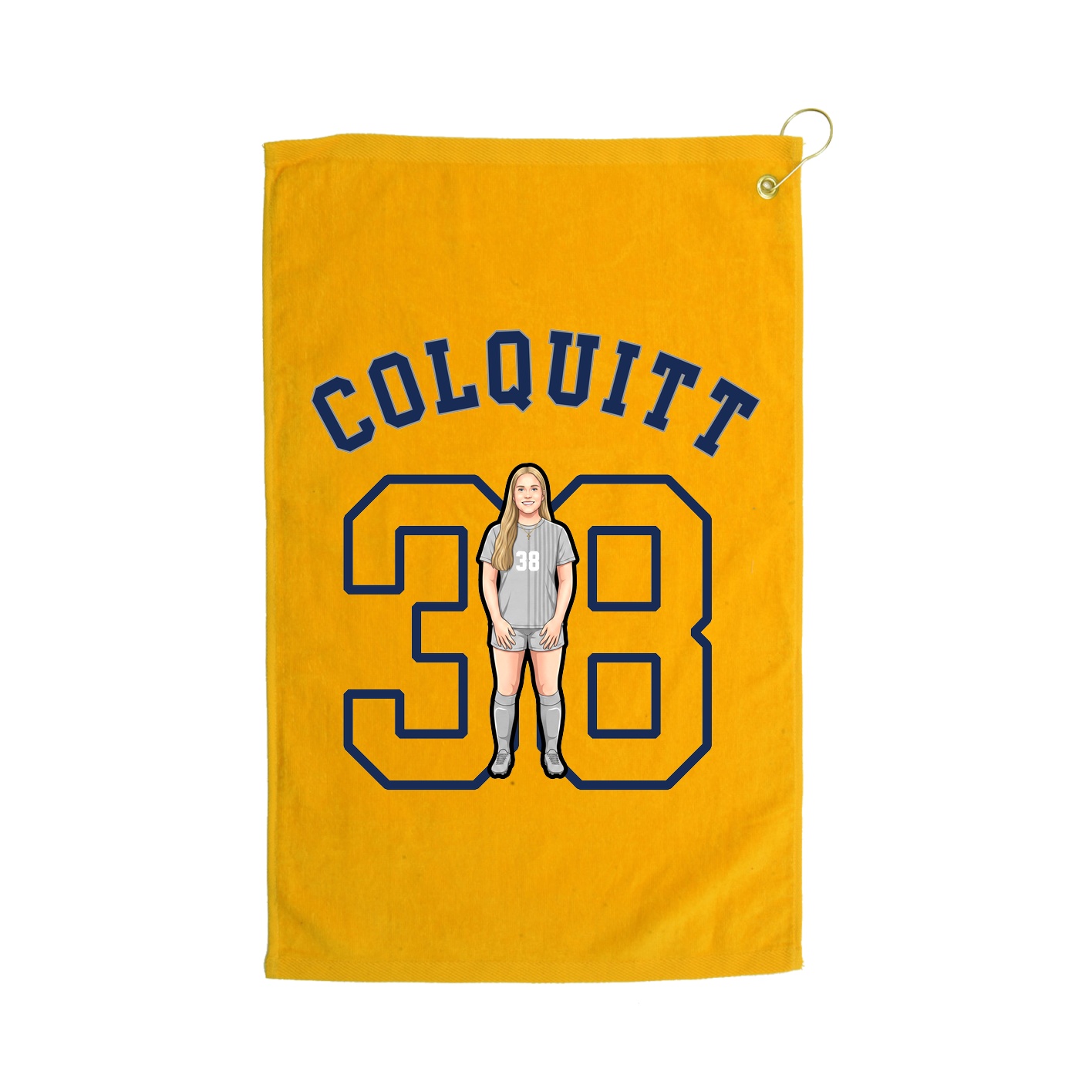 Golf Towel — Shirsey Arch in Gold