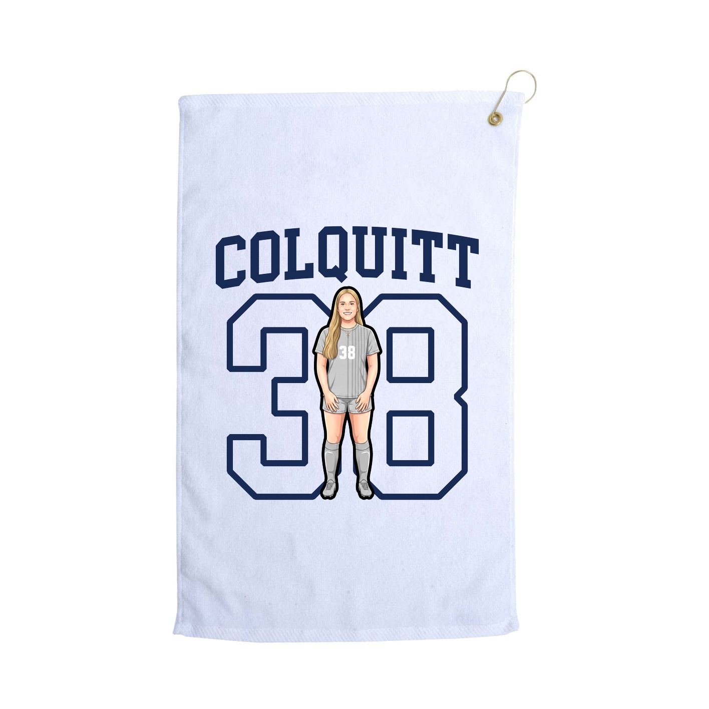 Golf Towel — Shirsey in White
