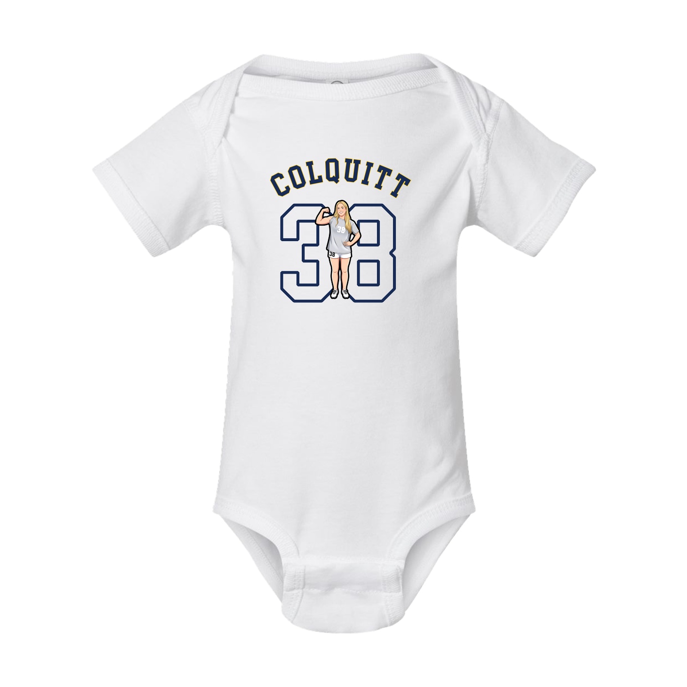 Baby Onesie — Shirsey Arch in White