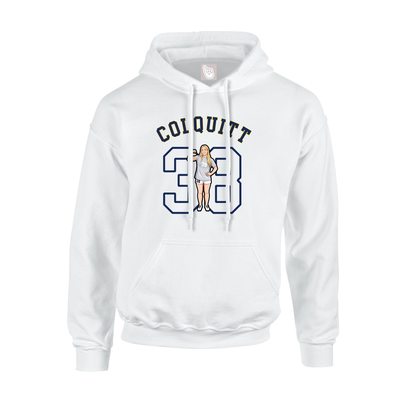 Youth Hoodie — Shirsey Arch in White