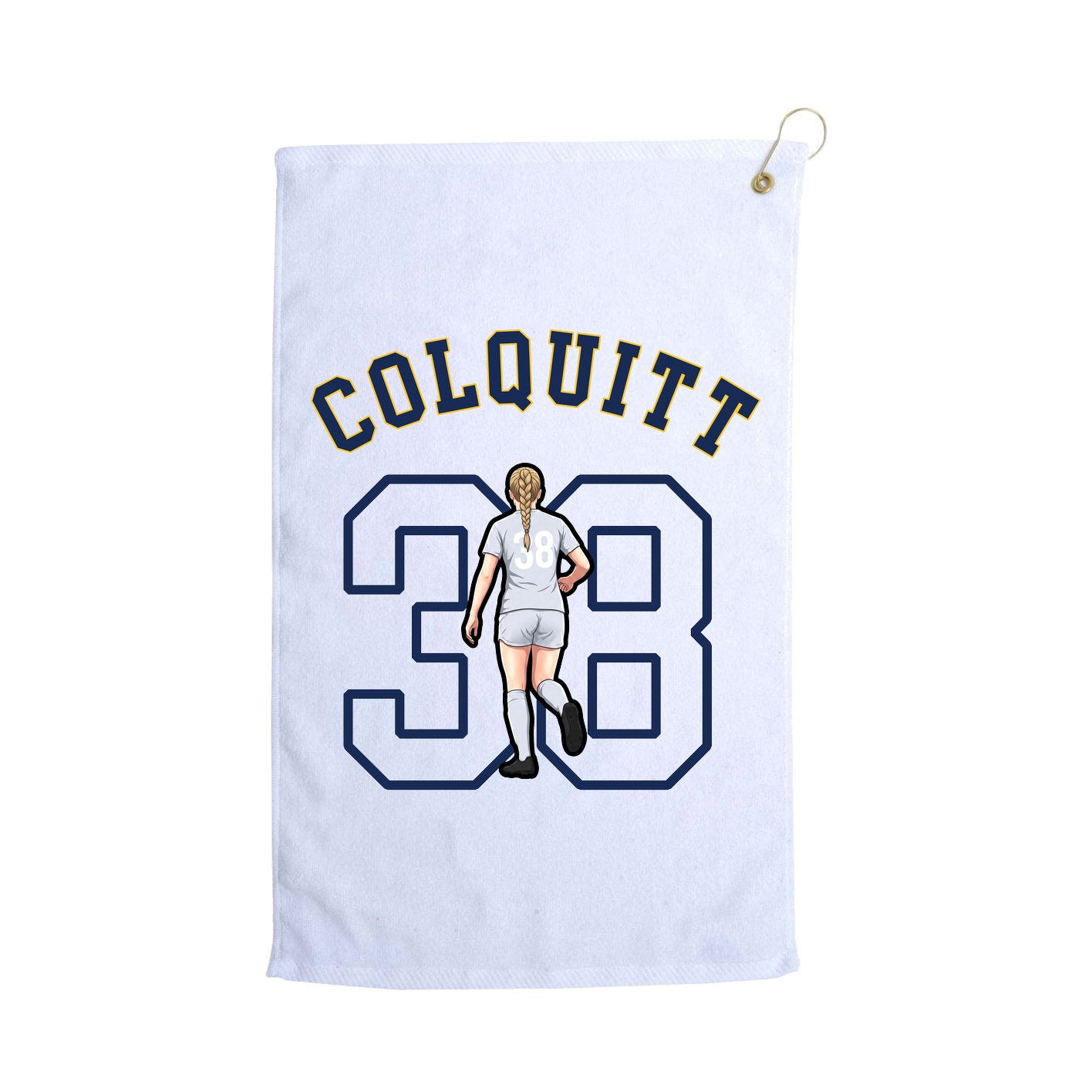 Golf Towel — Shirsey Arch in White