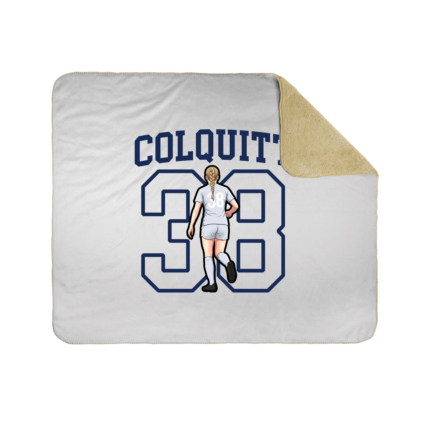 50x60 Sherpa Lined Throw Blanket