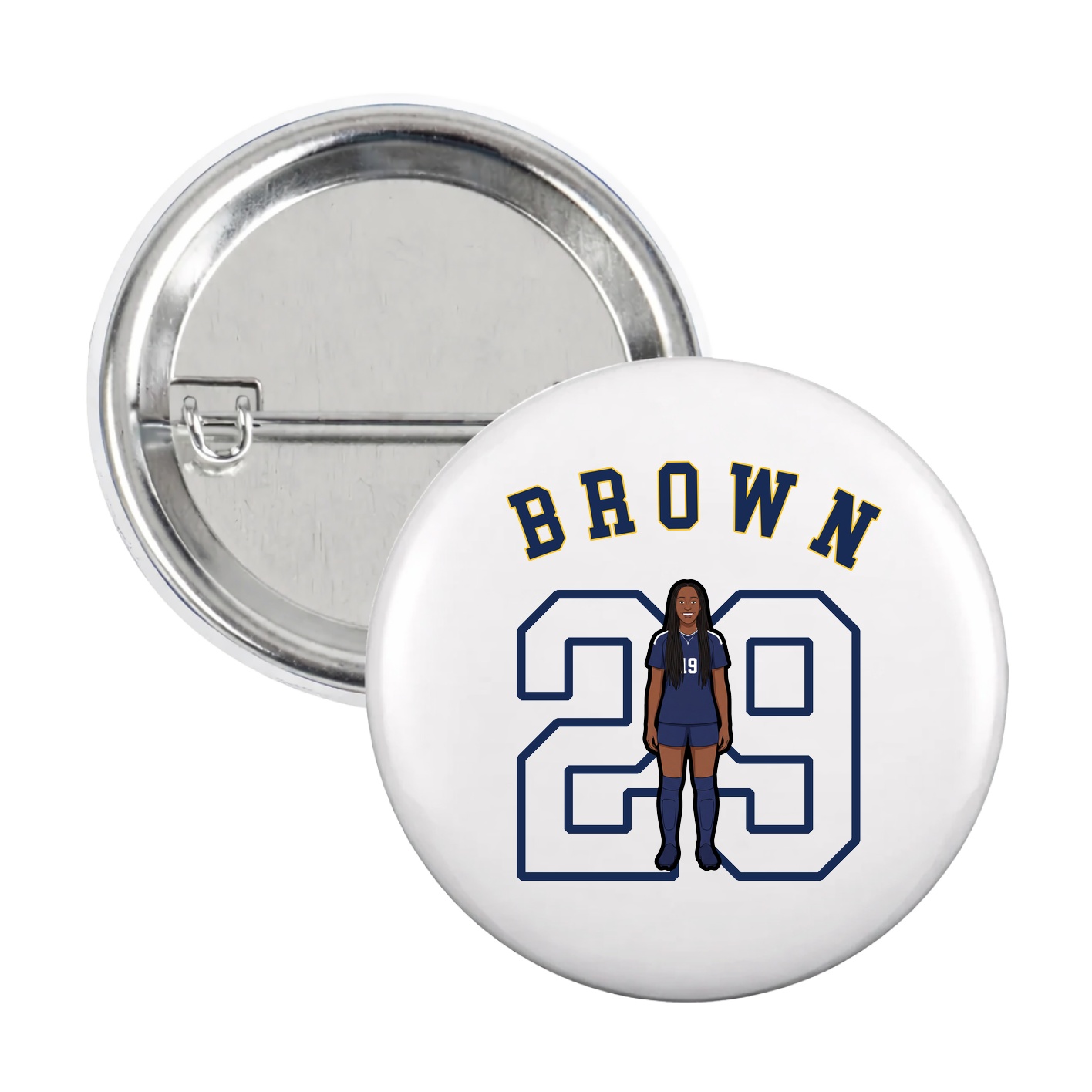 Game Day Button — Shirsey Arch in White