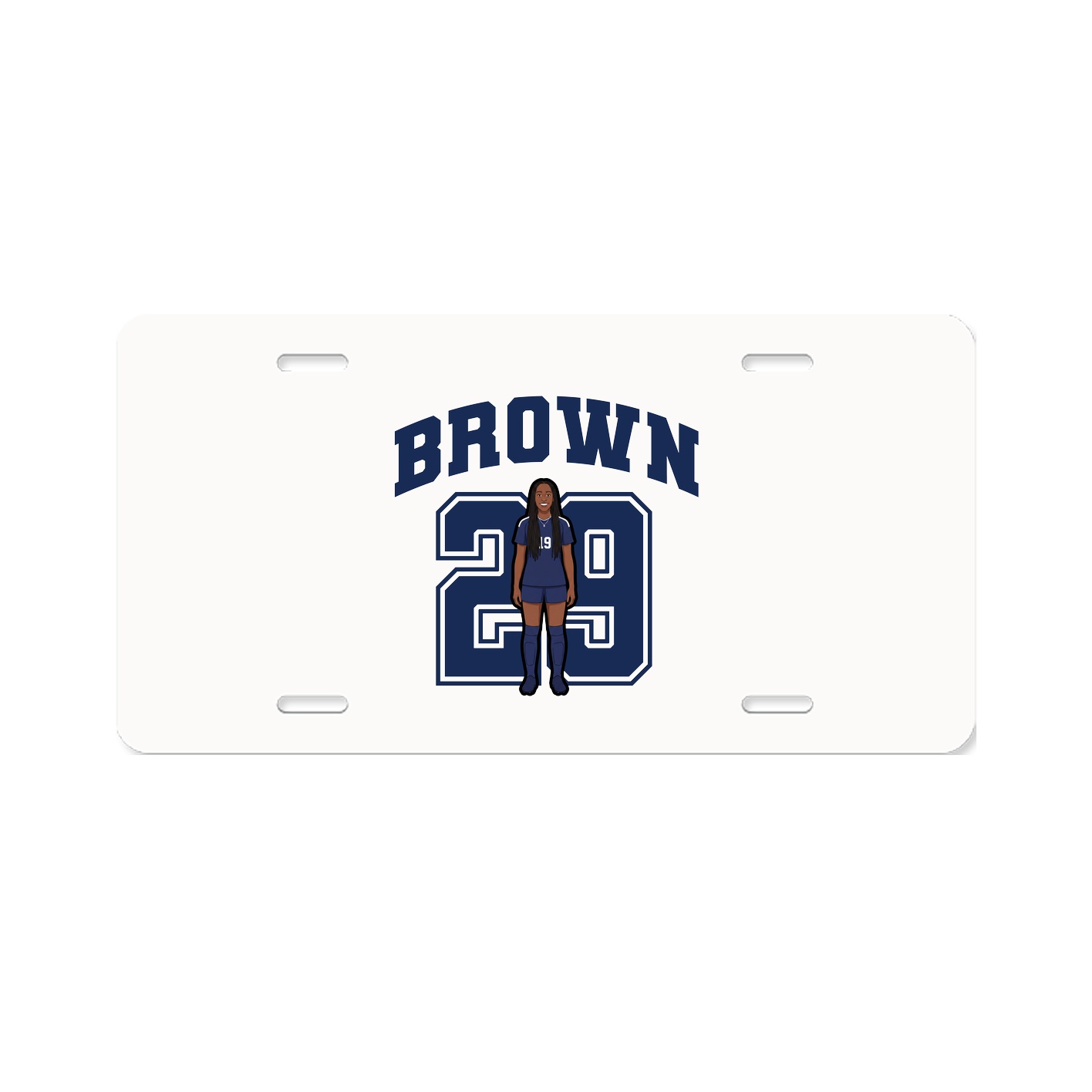 License Plate — Number in Classic
