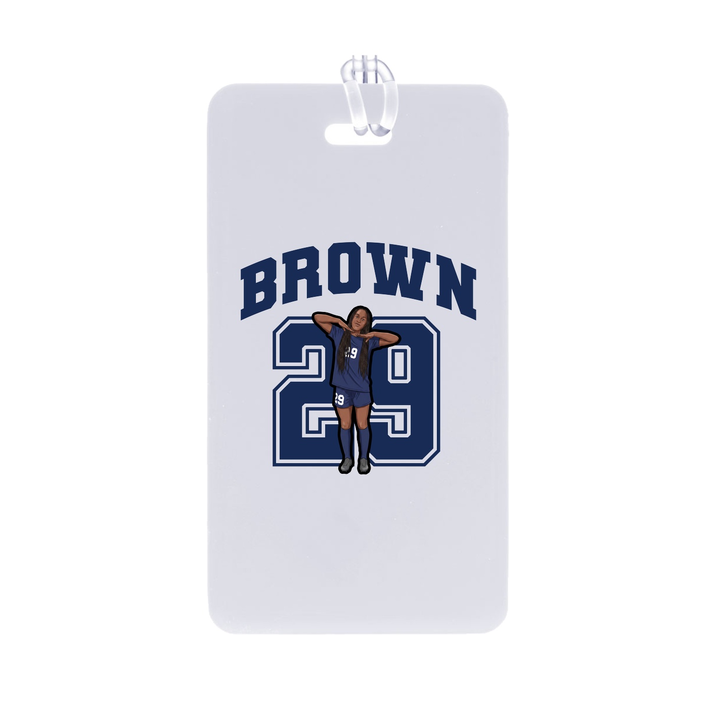 Bag Tag — Number in Classic