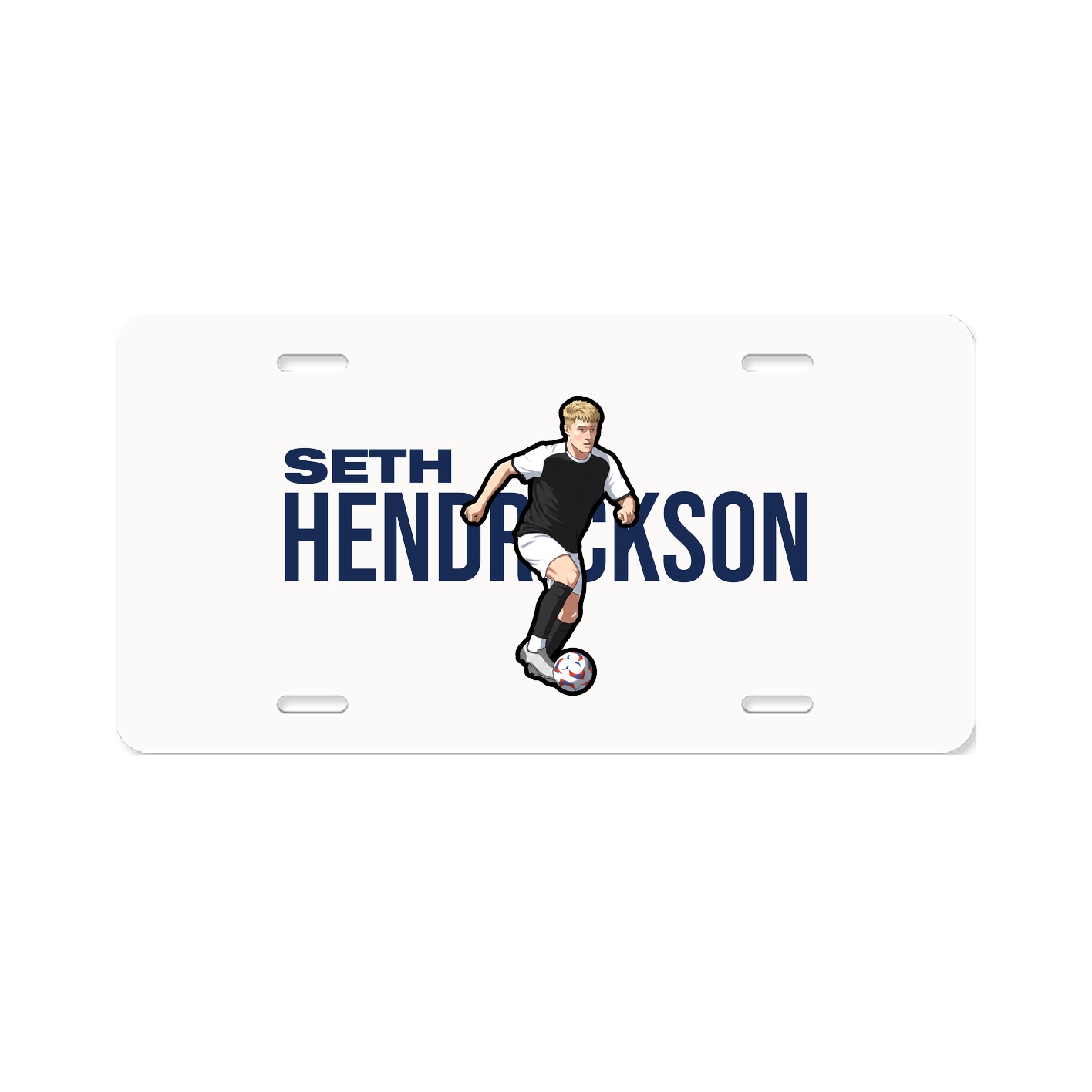 License Plate — Player Name in Classic
