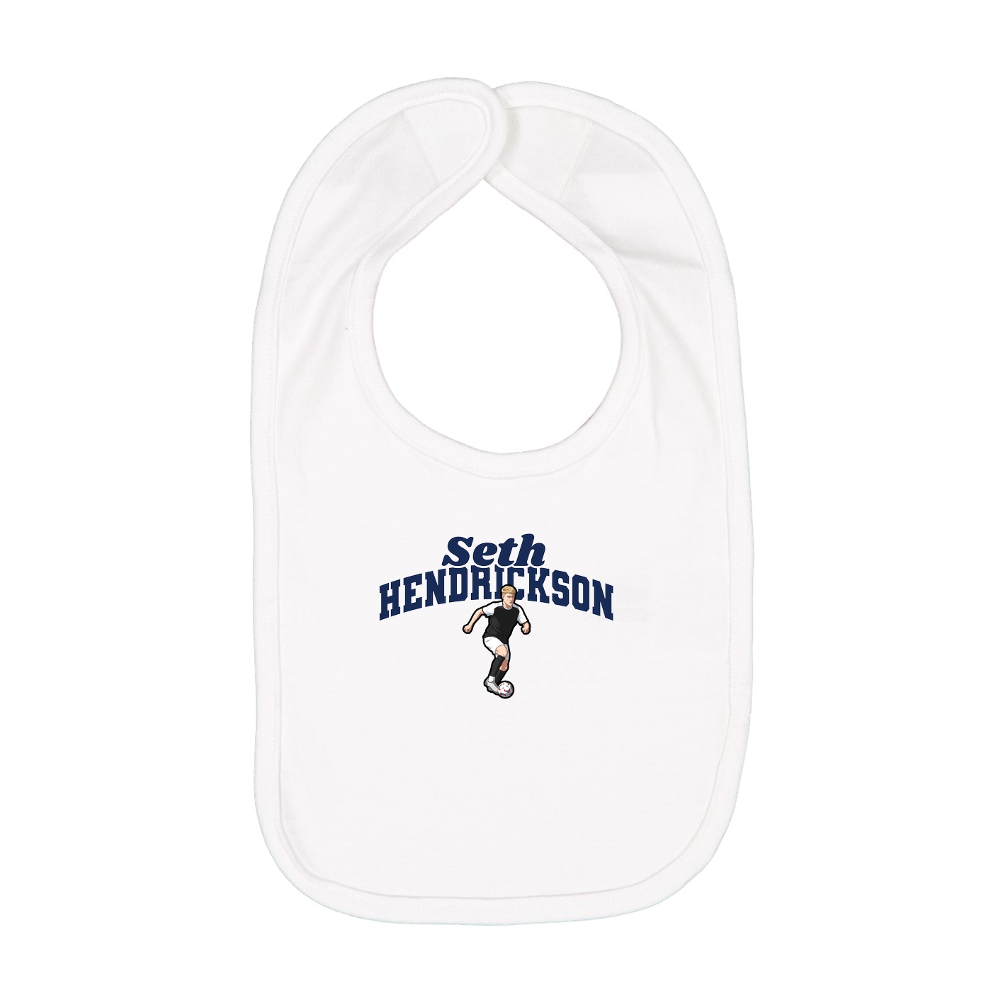 Infant Bib — Signature Arch in White