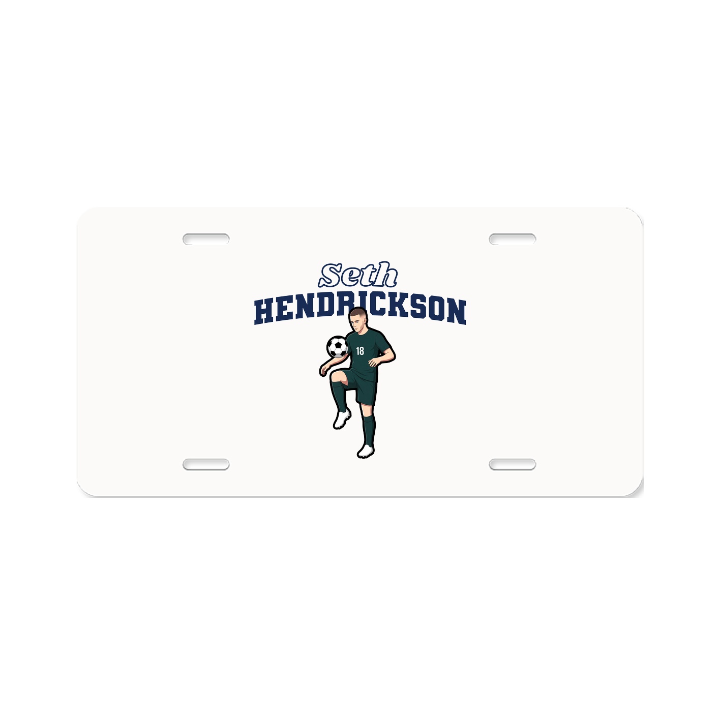 License Plate — Name Arch in Classic