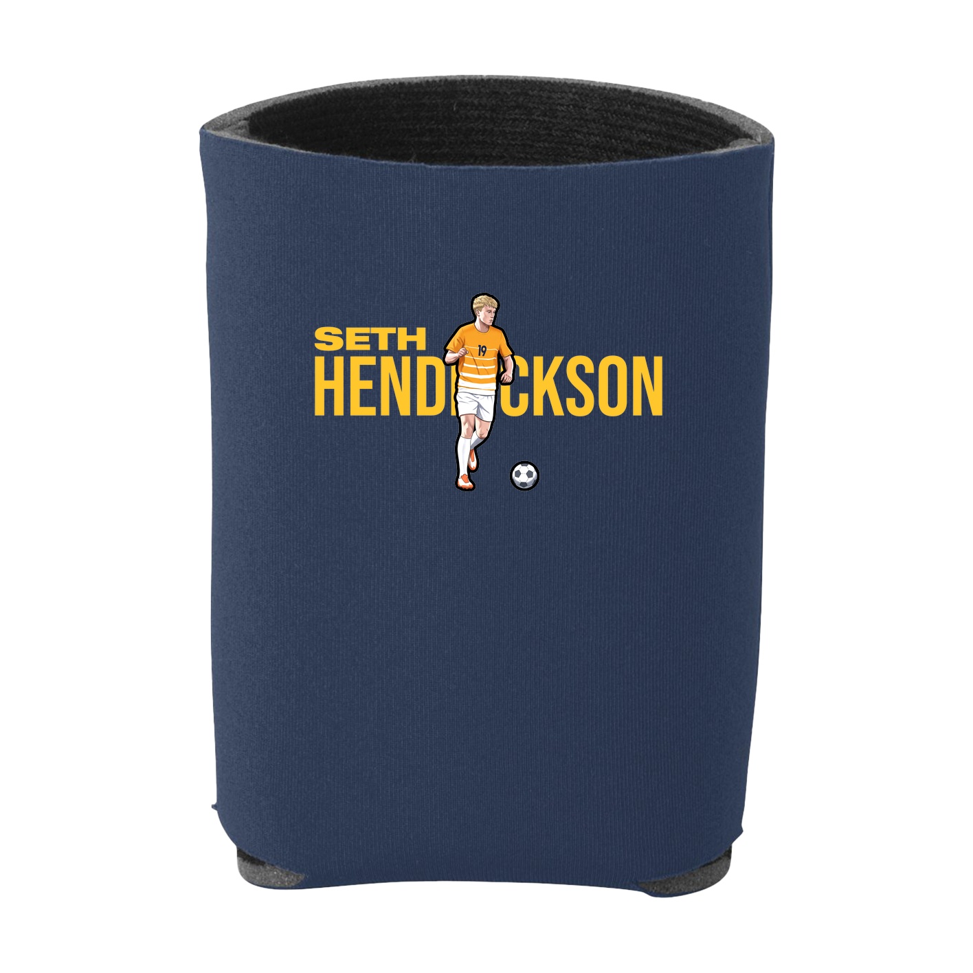 Can Holder — Player Name in Navy