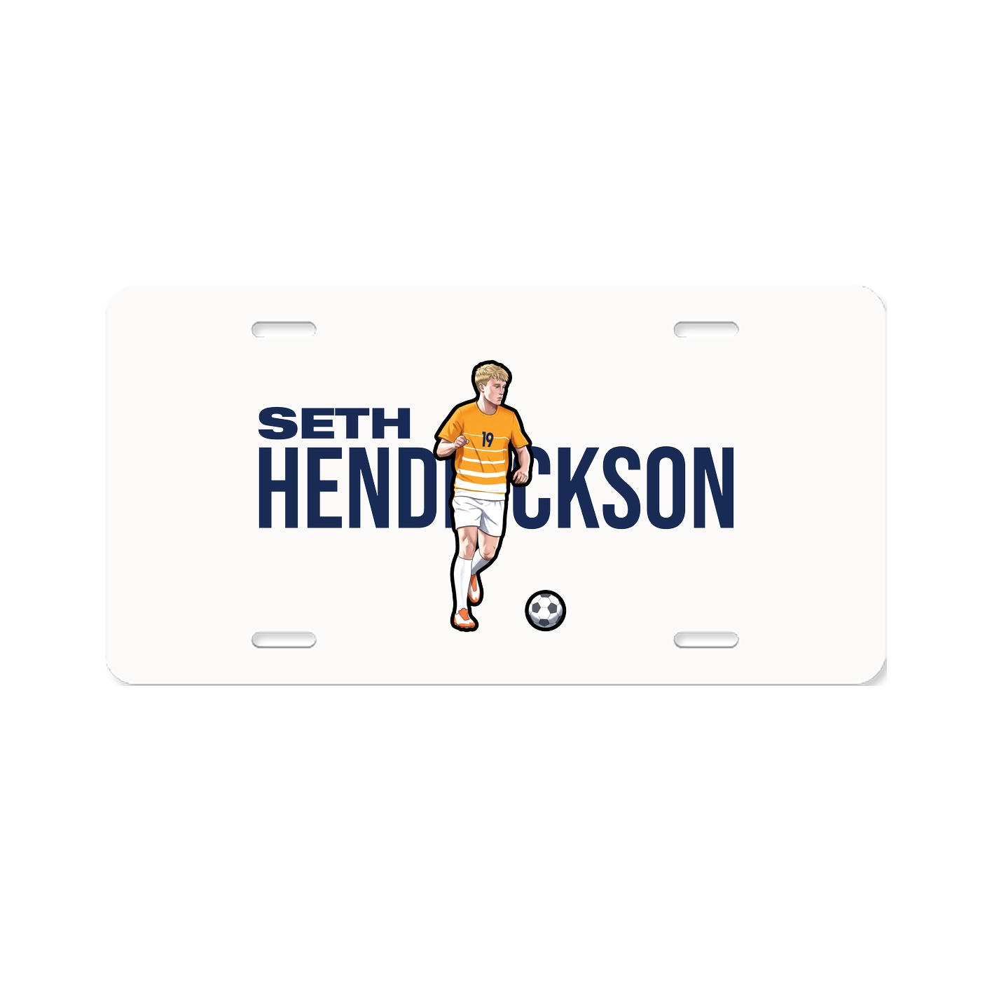 License Plate — Player Name in Classic